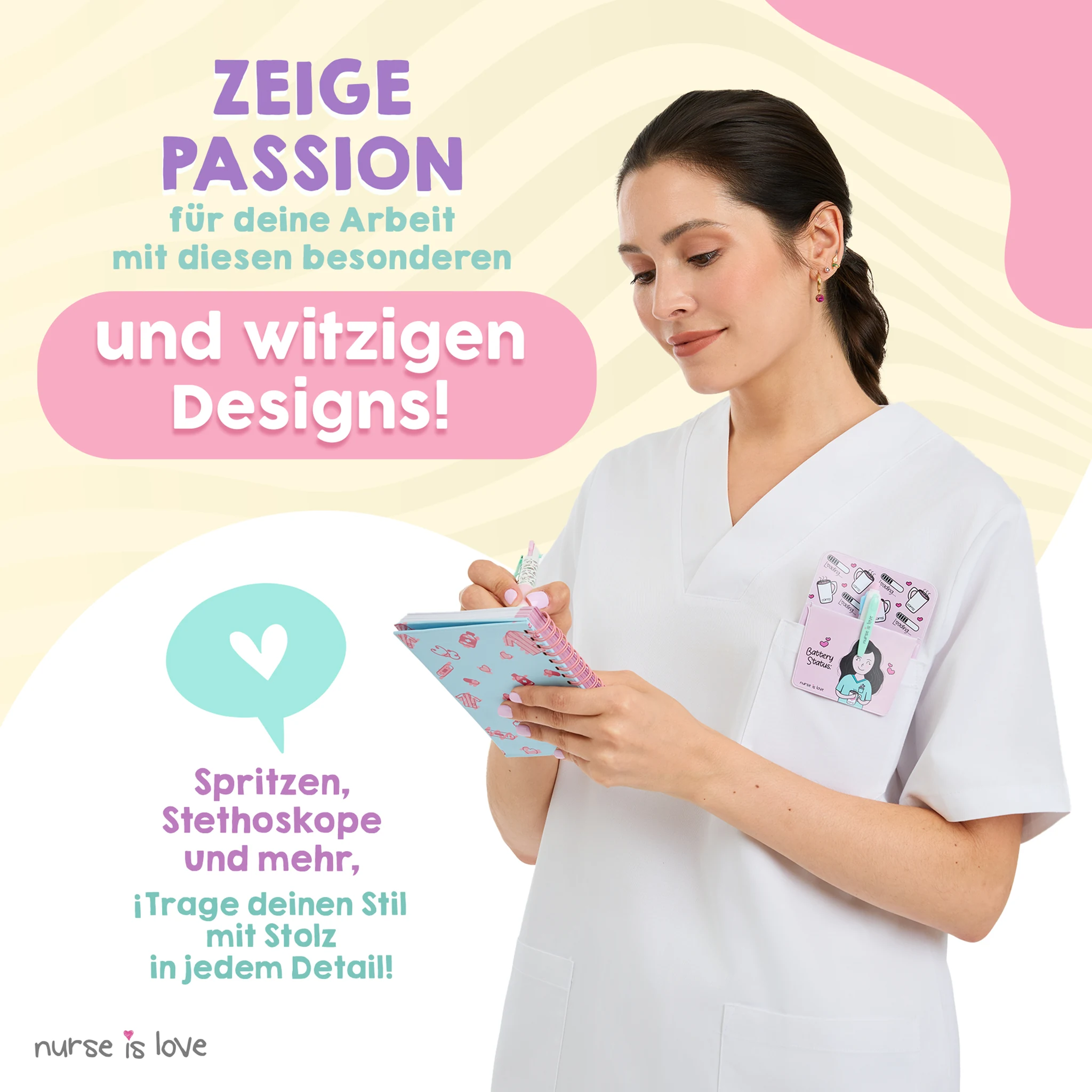 Notizbuch für Krankenschwestern Blau