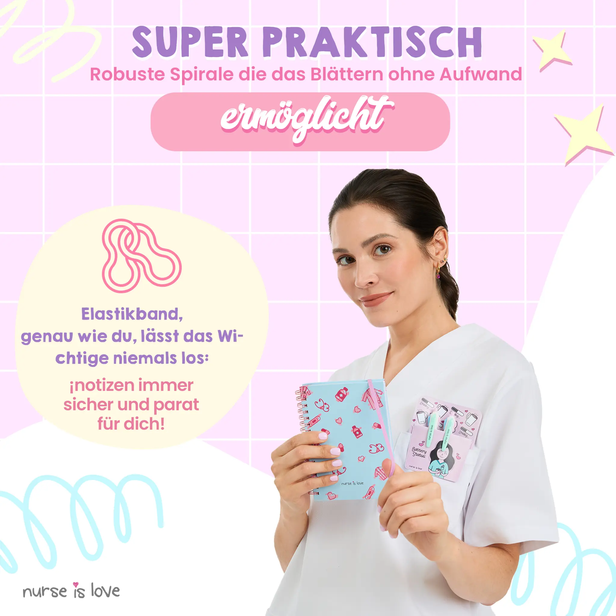 Notizbuch für Krankenschwestern Blau