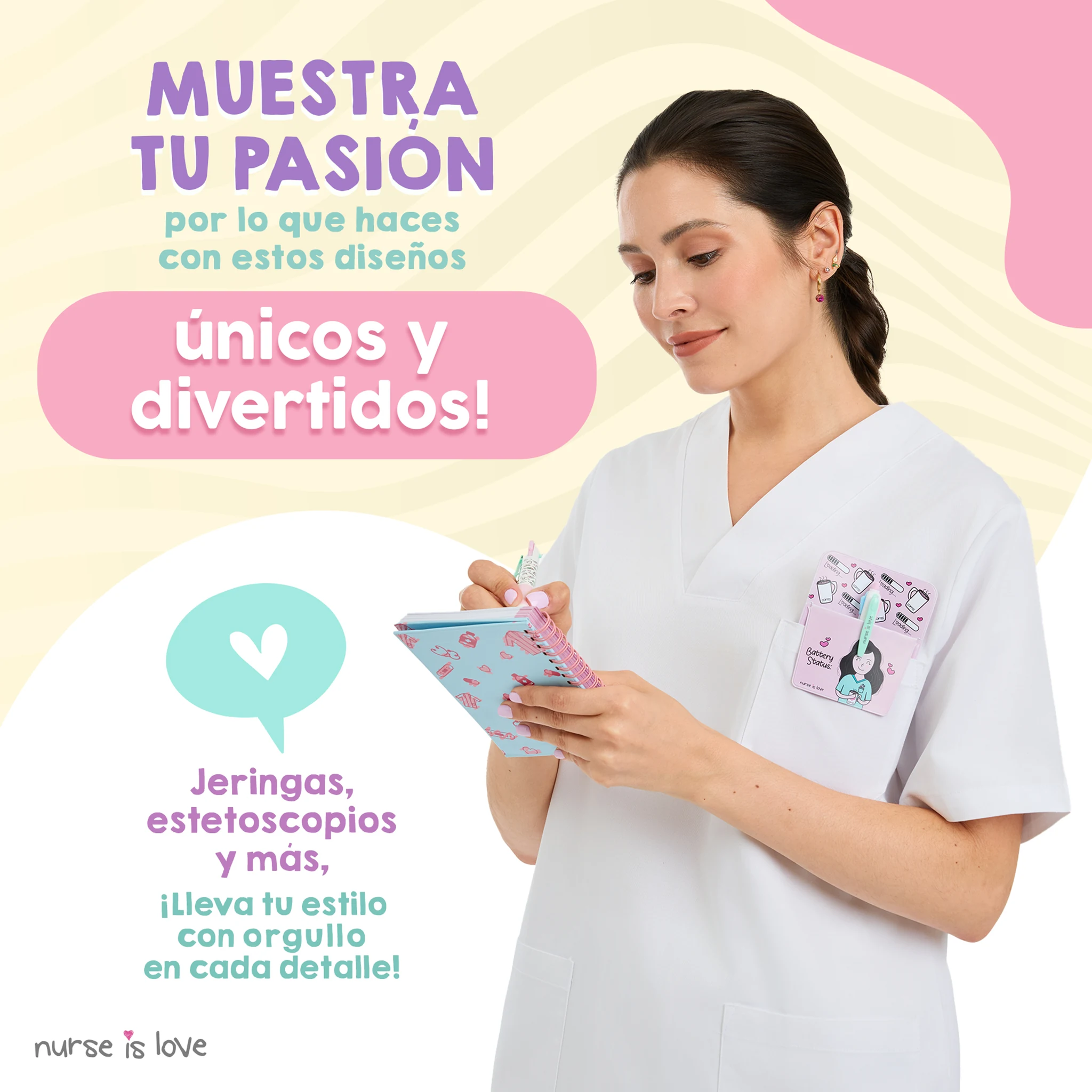 Cuaderno para Enfermeras Azul
