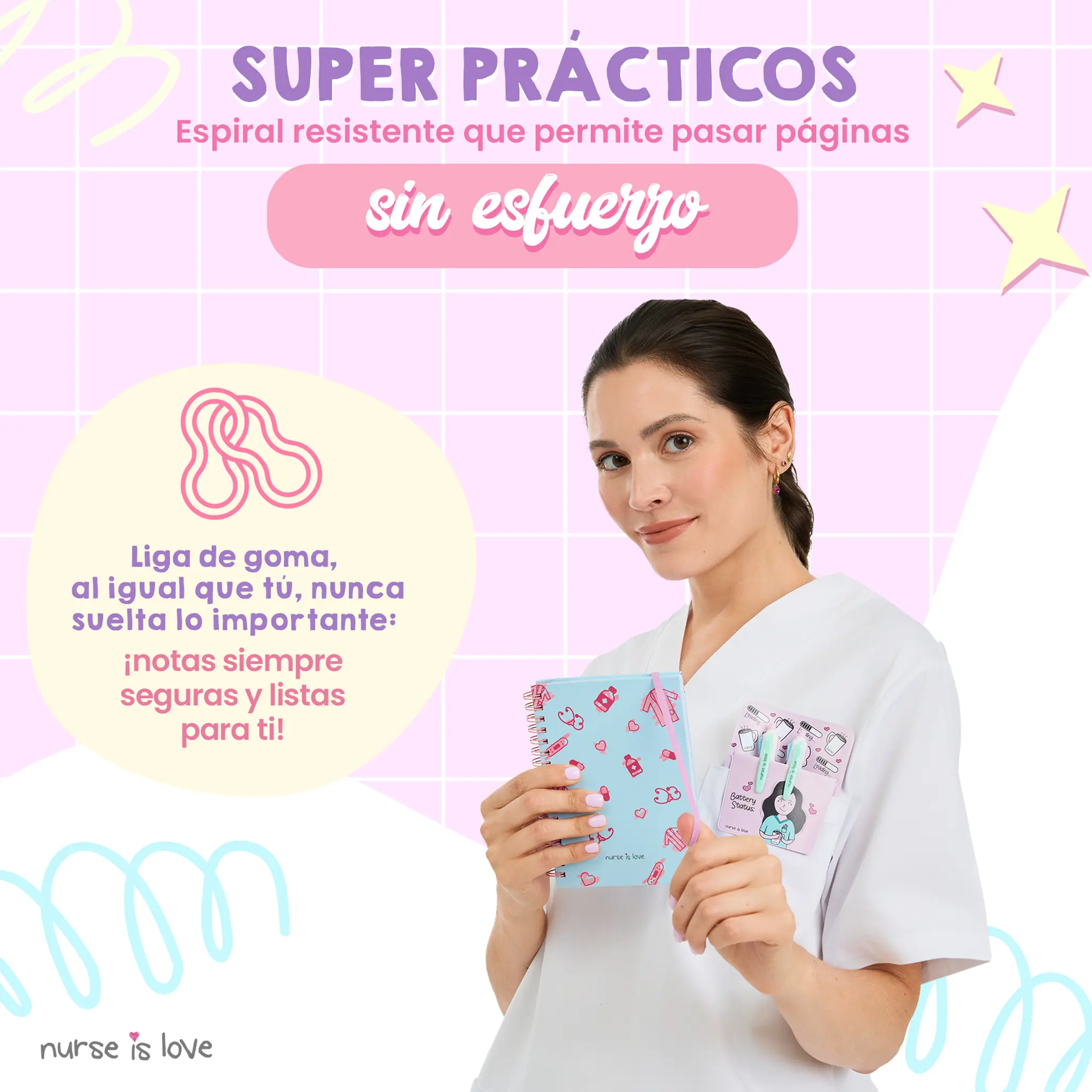 Cuaderno para Enfermeras Azul