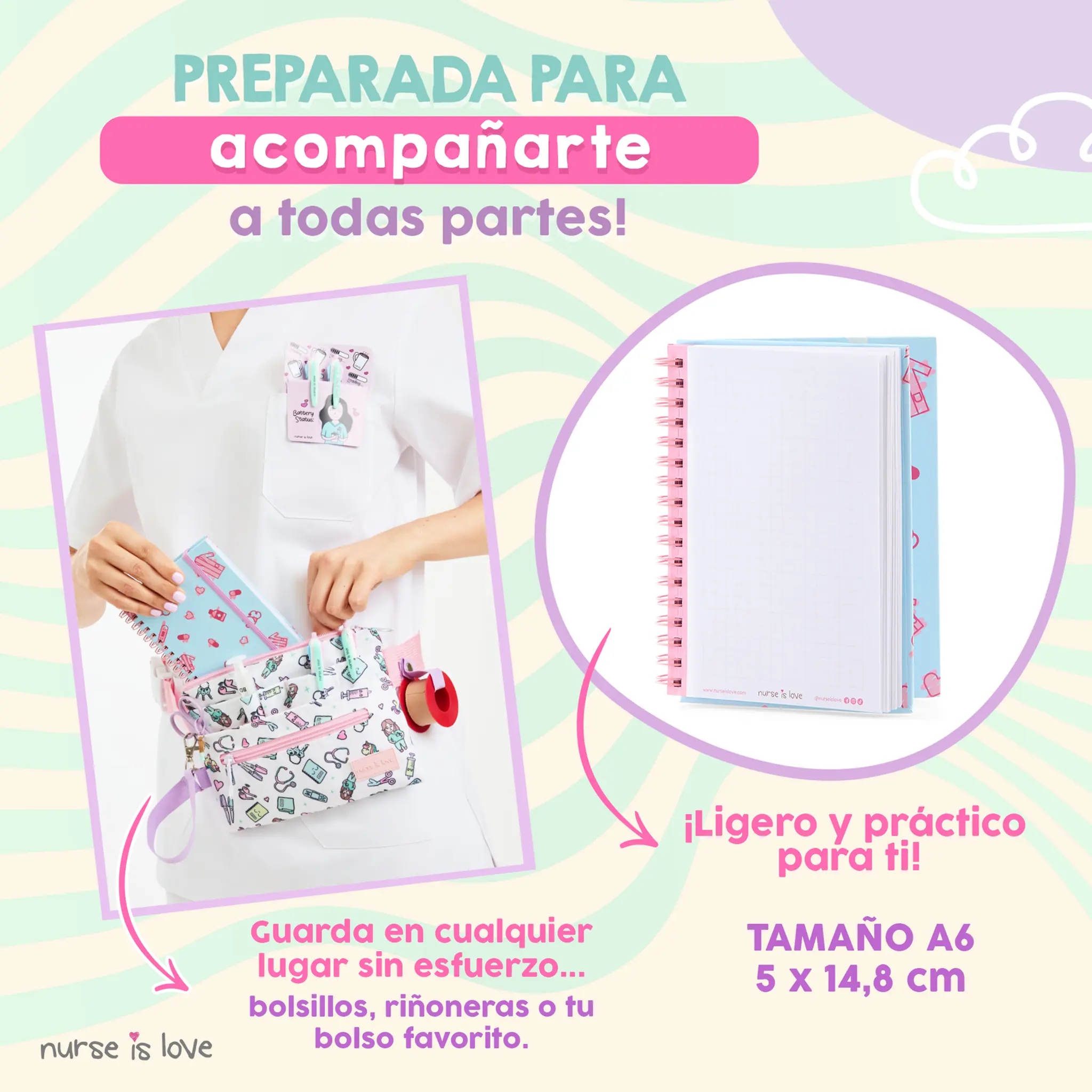Cuaderno para Enfermeras Azul