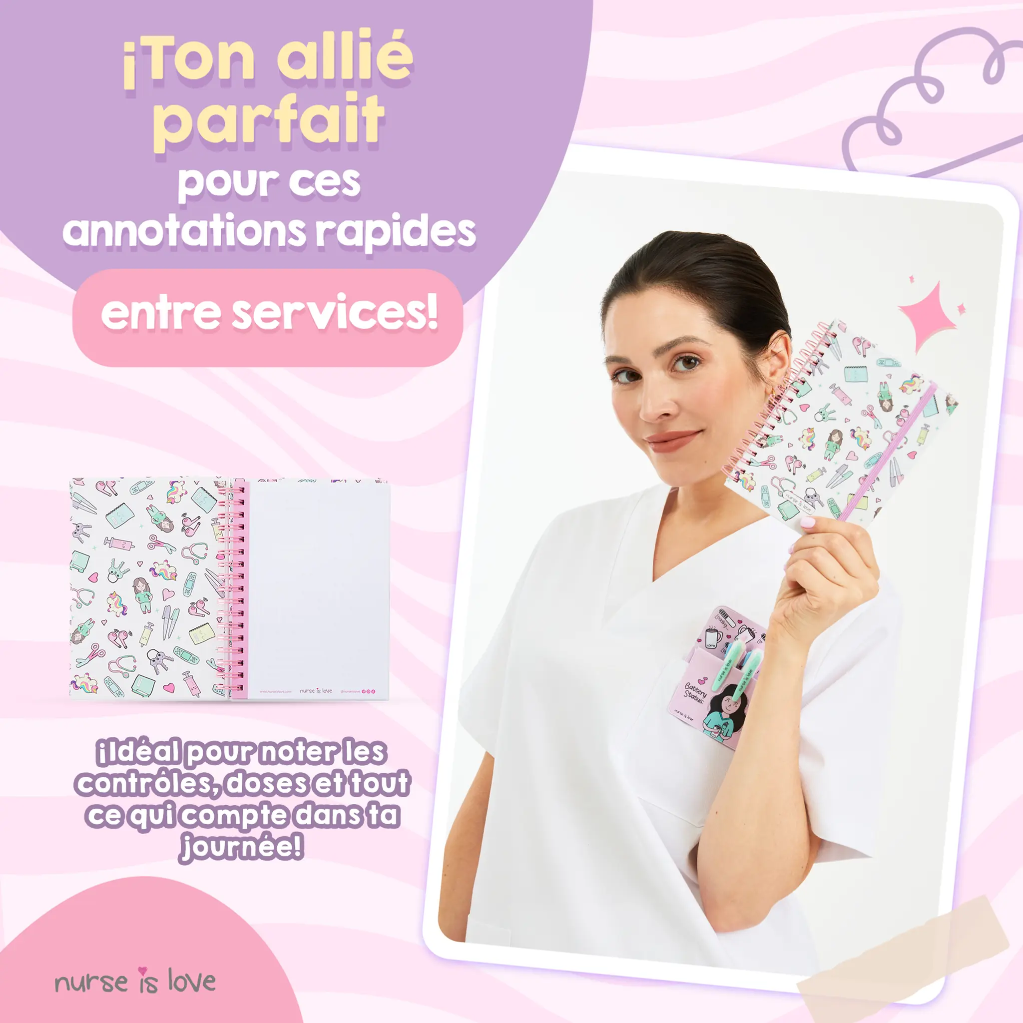 Cahier pour Infirmières Licornes