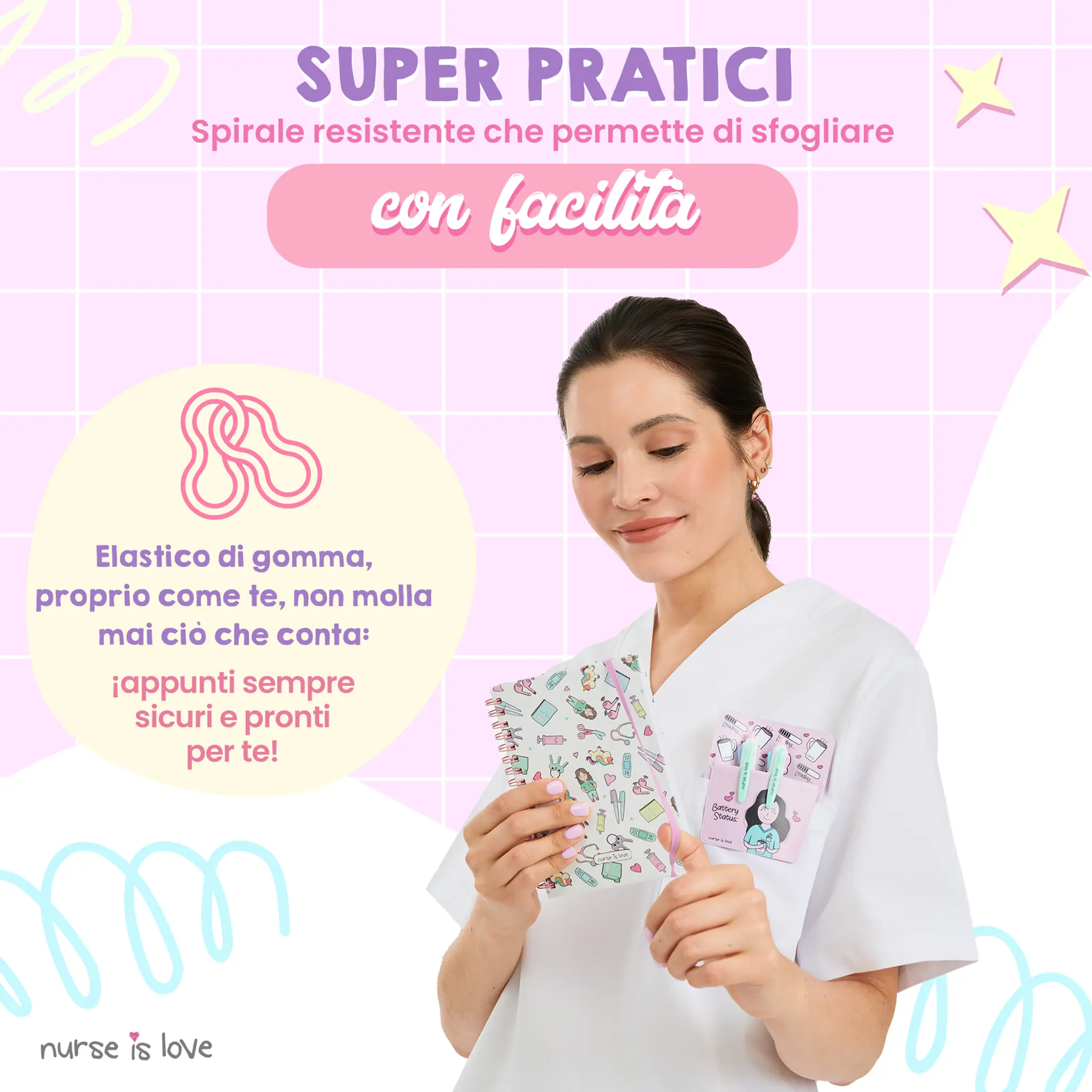 Quaderno per Infermiere Unicorni