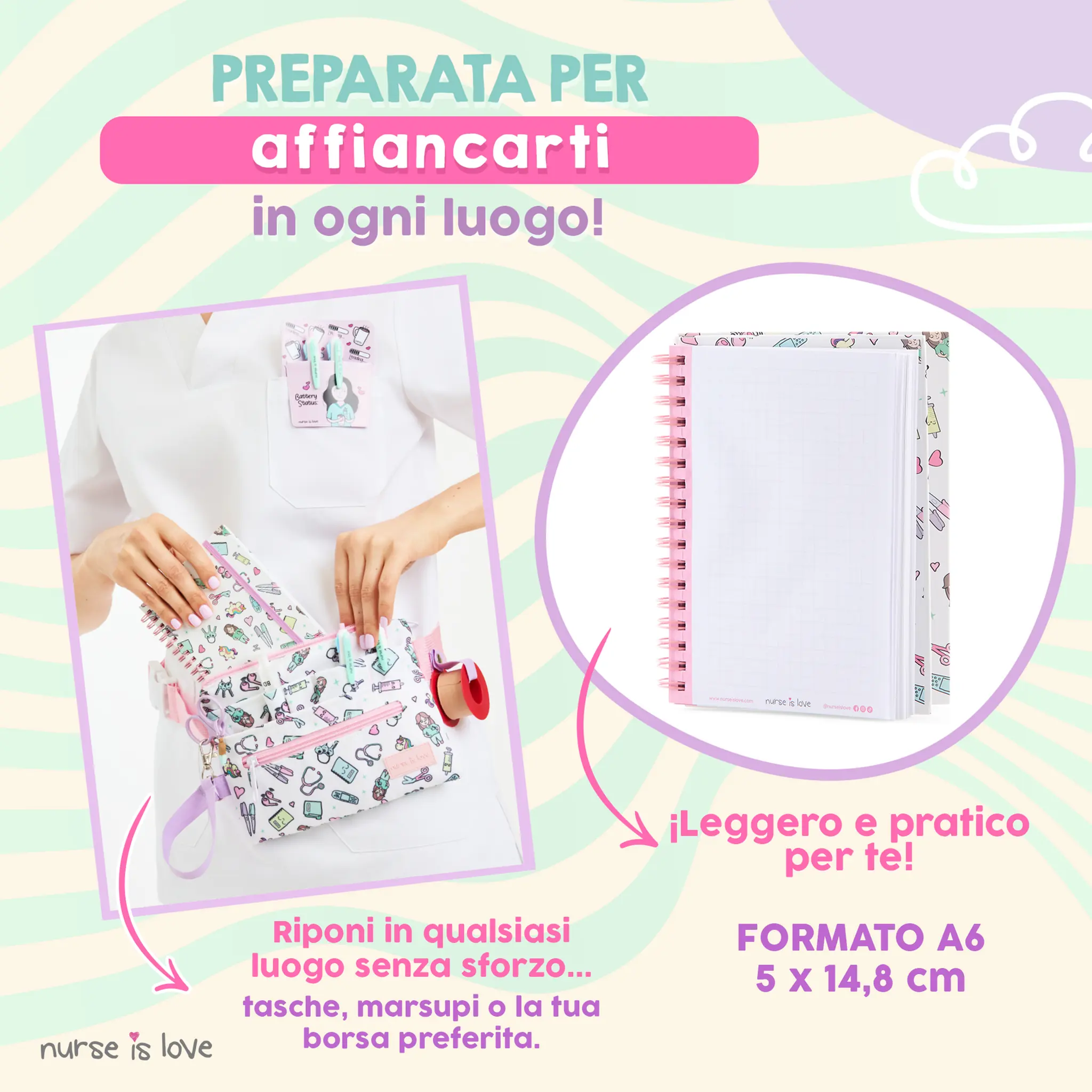 Quaderno per Infermiere Unicorni