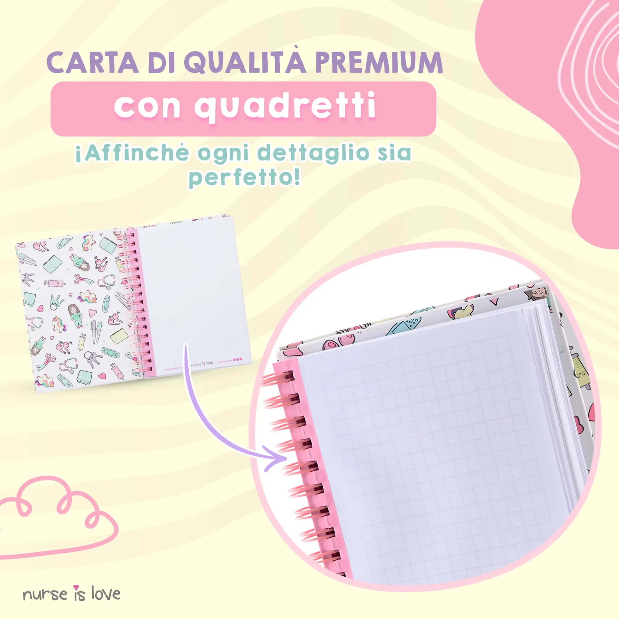 Quaderno per Infermiere Unicorni
