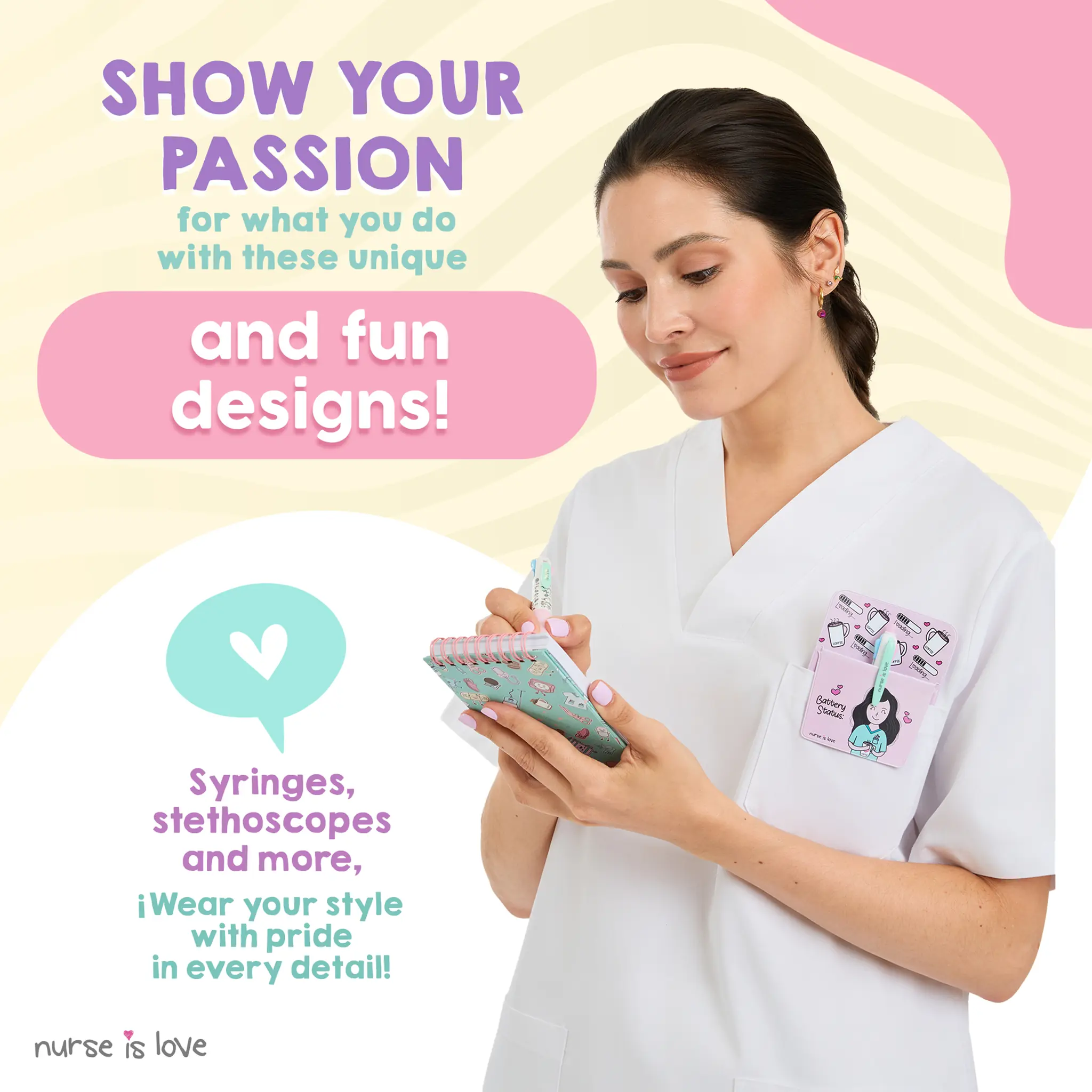 Mini Aqua Nurse Notebook