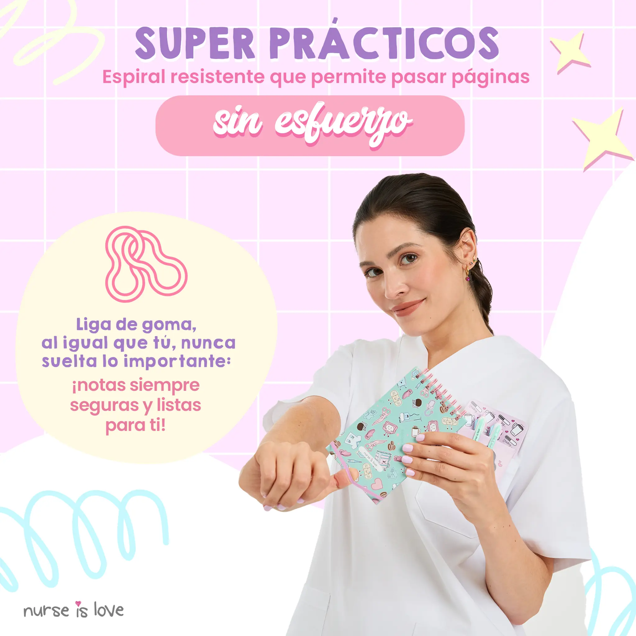 Cuaderno para Enfermeras Aqua Mini