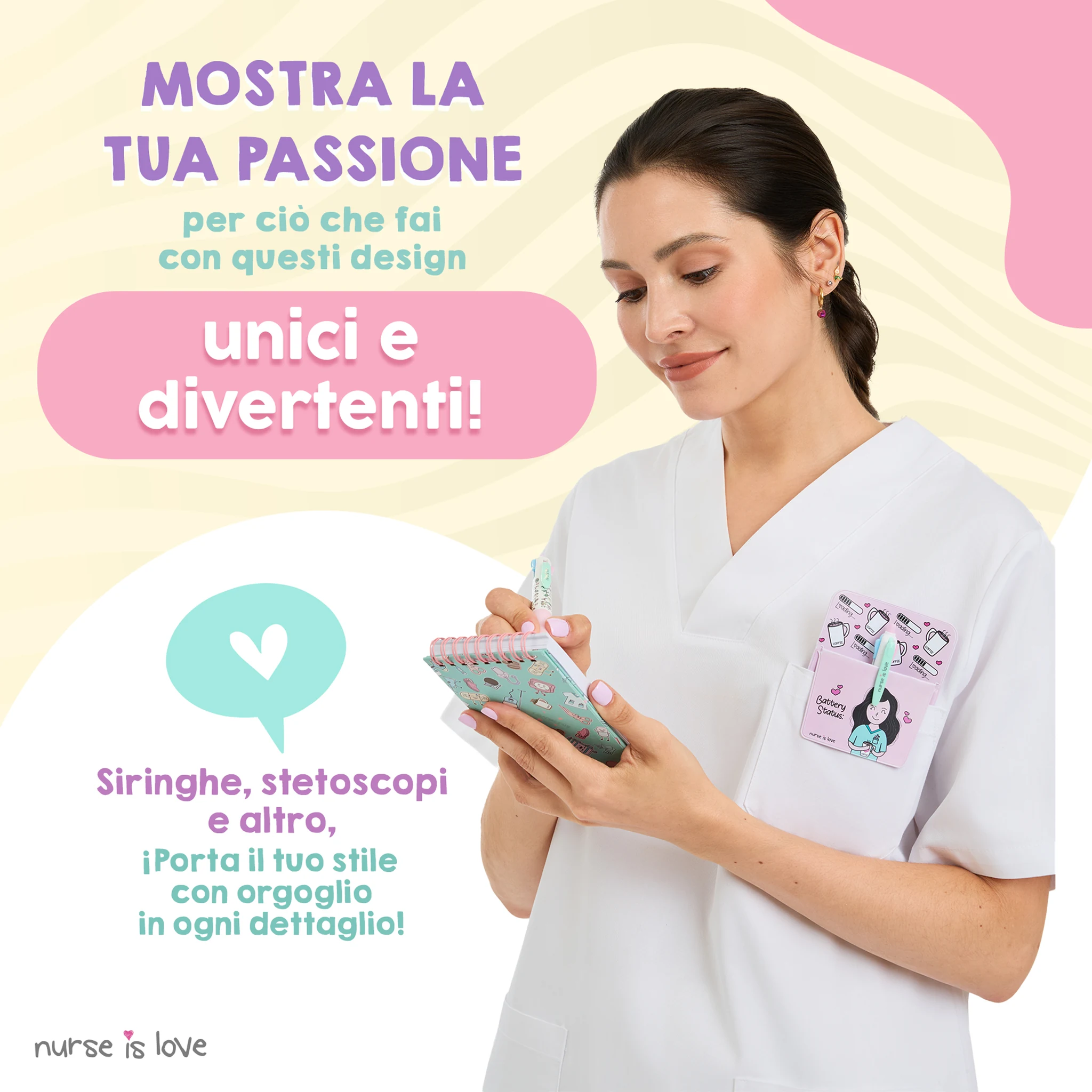 Quaderno per infermiere aqua mini