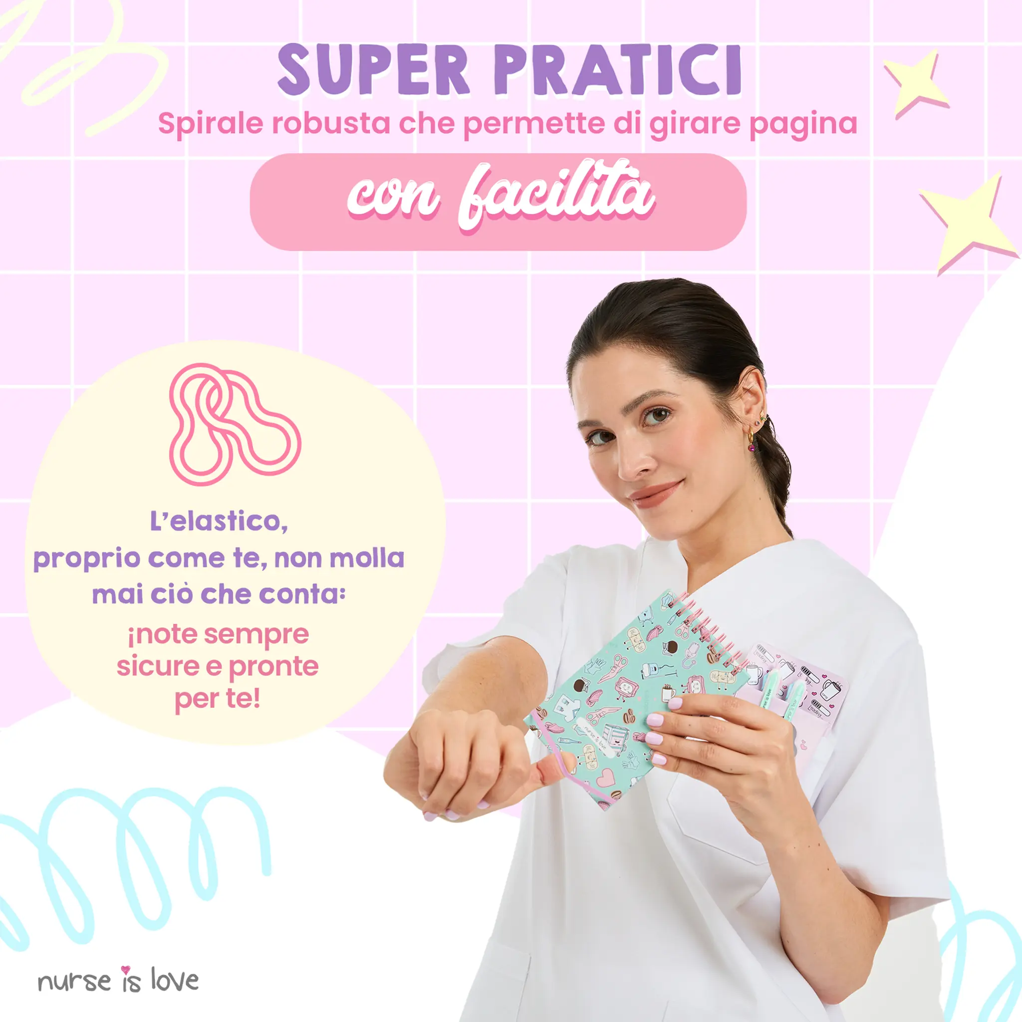 Quaderno per infermiere aqua mini