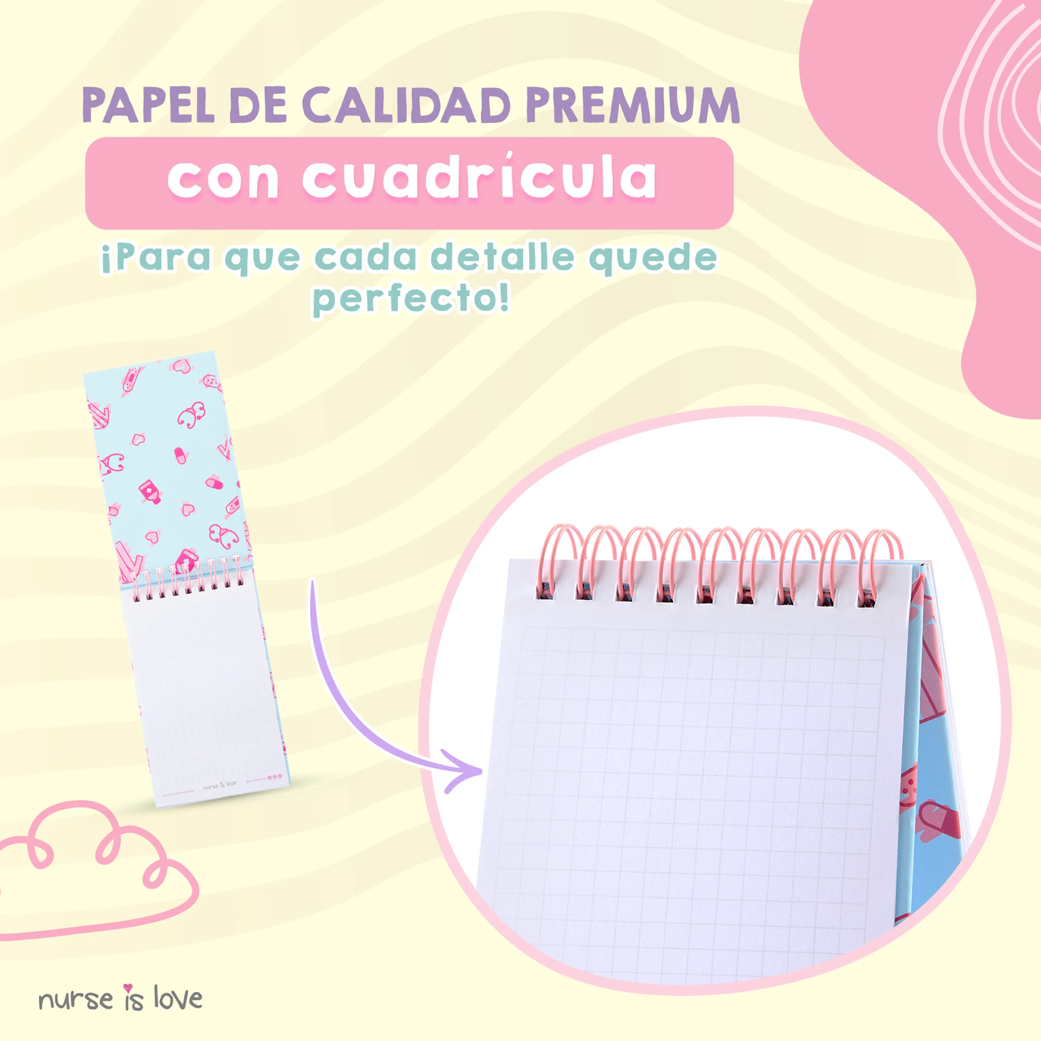 Cuaderno para Enfermeras Azul Mini