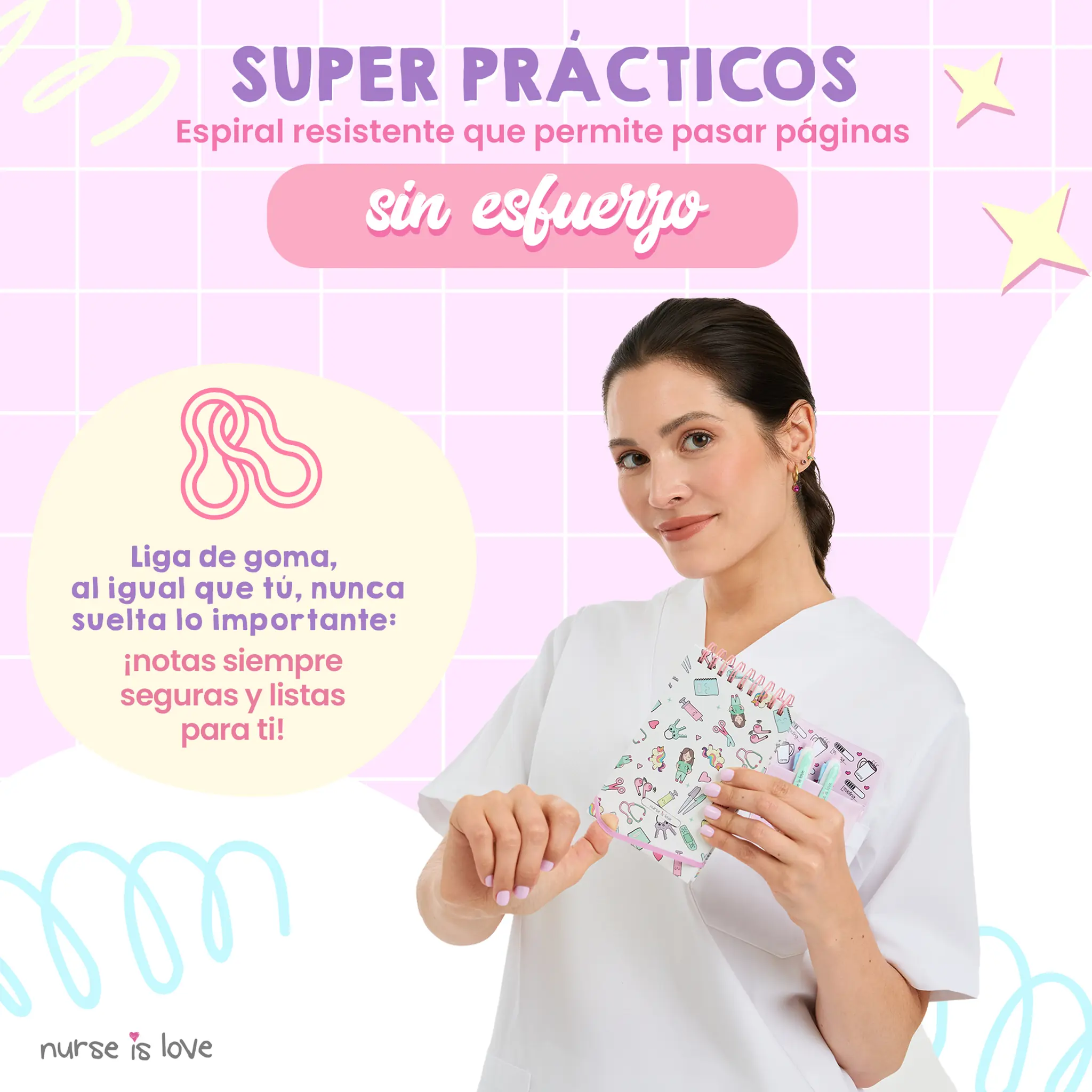 Cuaderno para Enfermeras Unicornios Mini