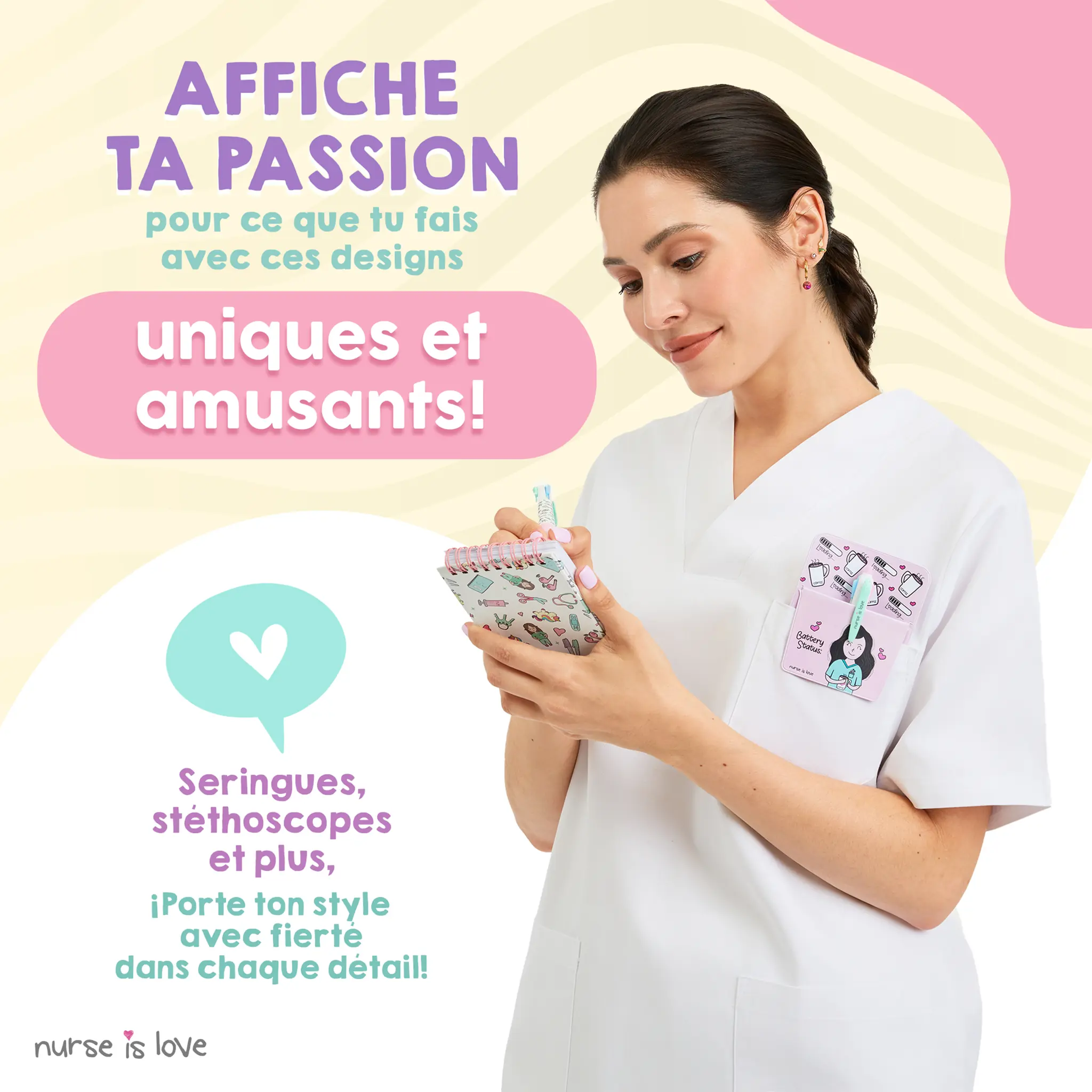 Cahier pour Infirmières Licornes Mini