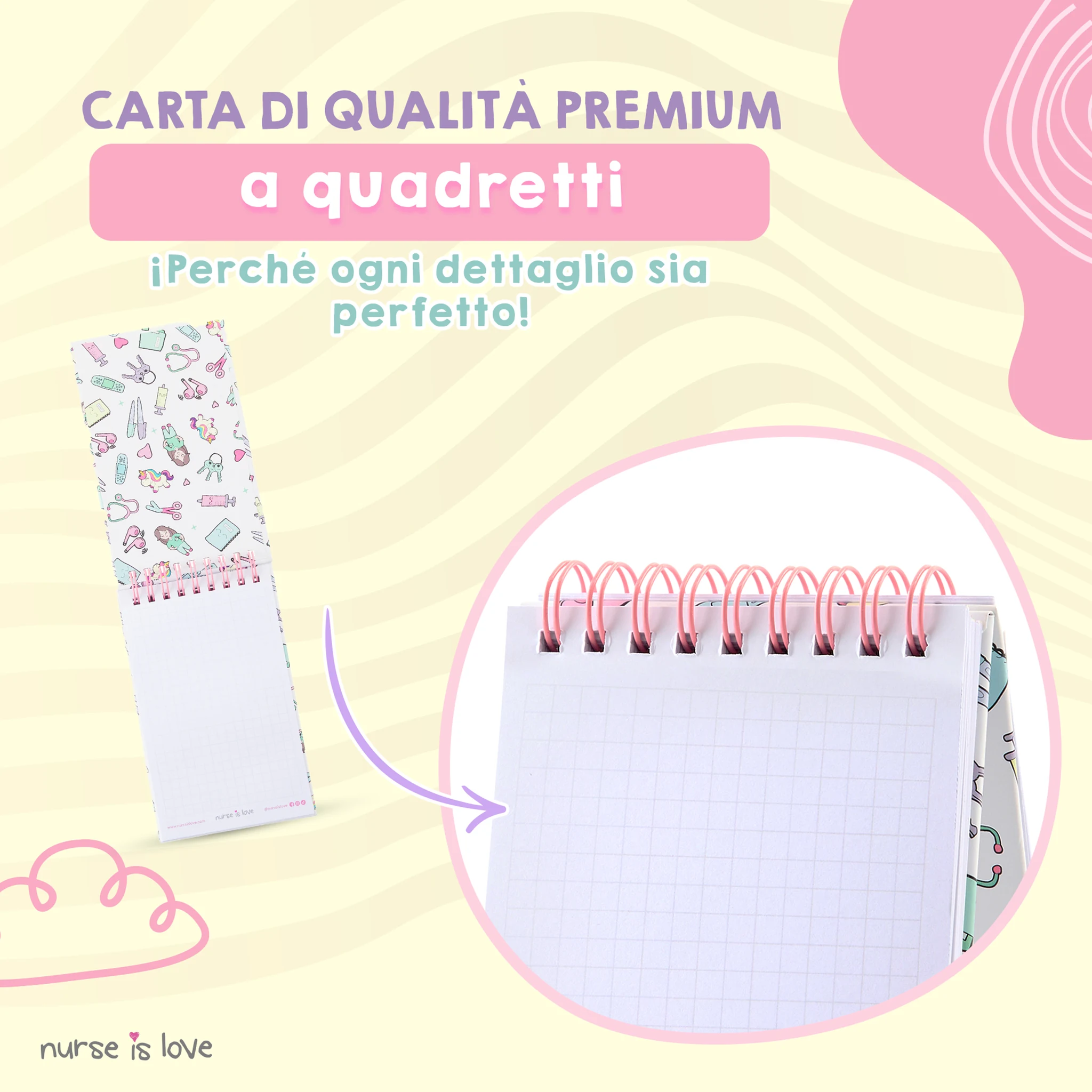 Quaderno per Infermiere Unicorni Mini