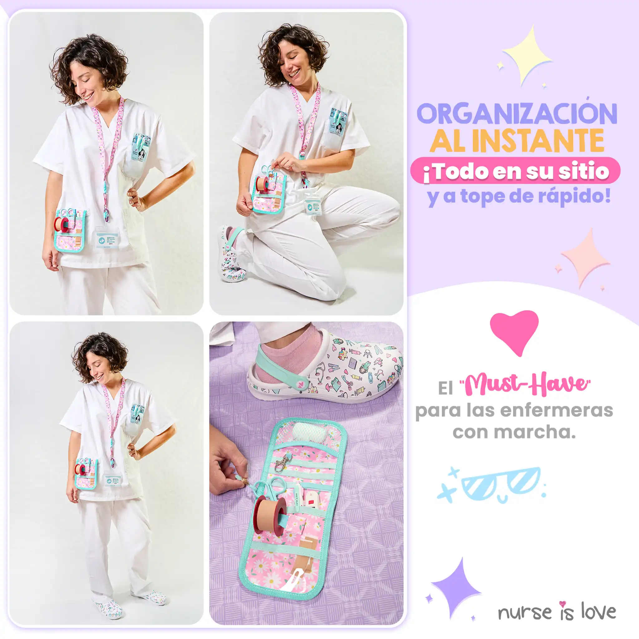 Organizador de Bolsillo Aqua Margaritas