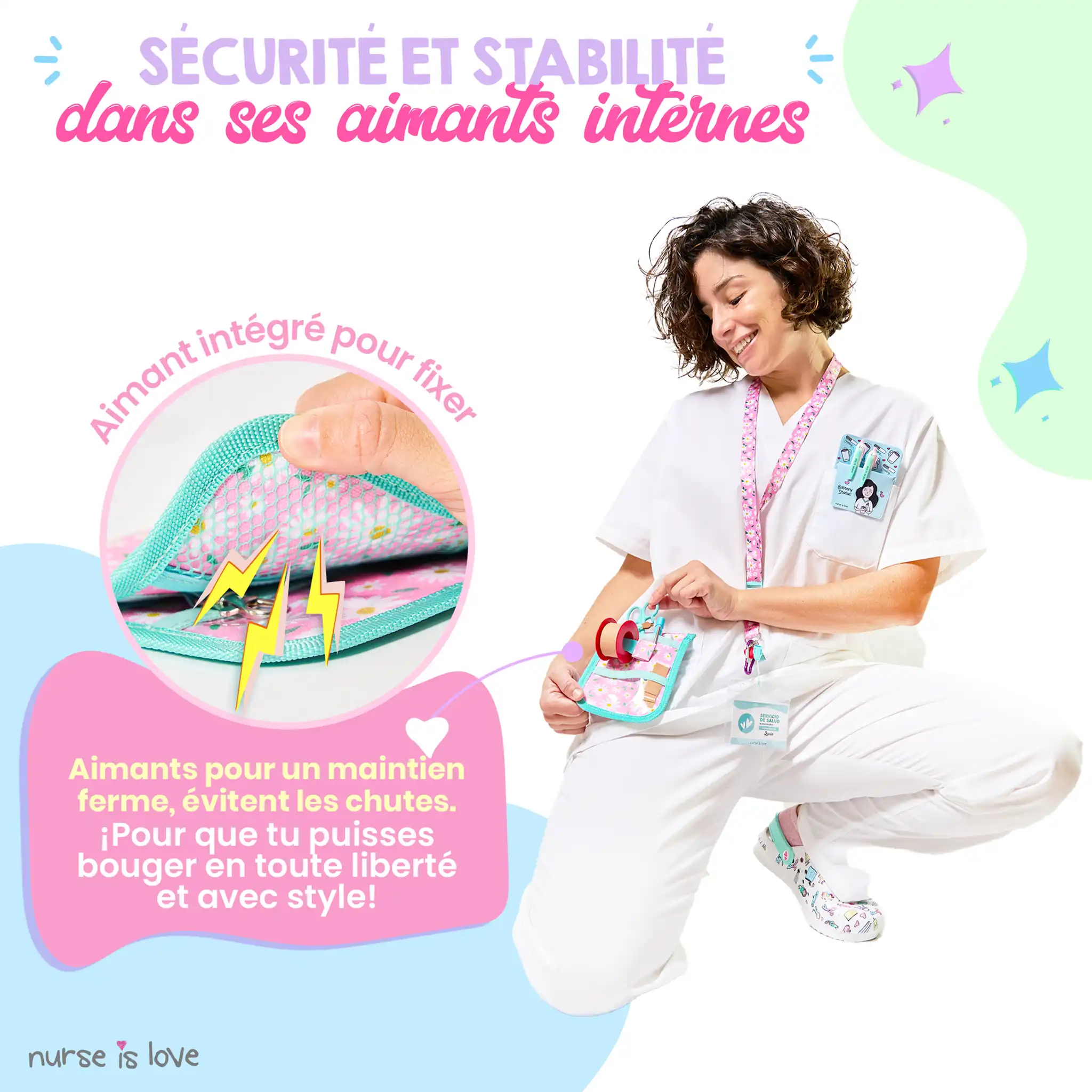 Organisateur de Poche Aqua Marguerites