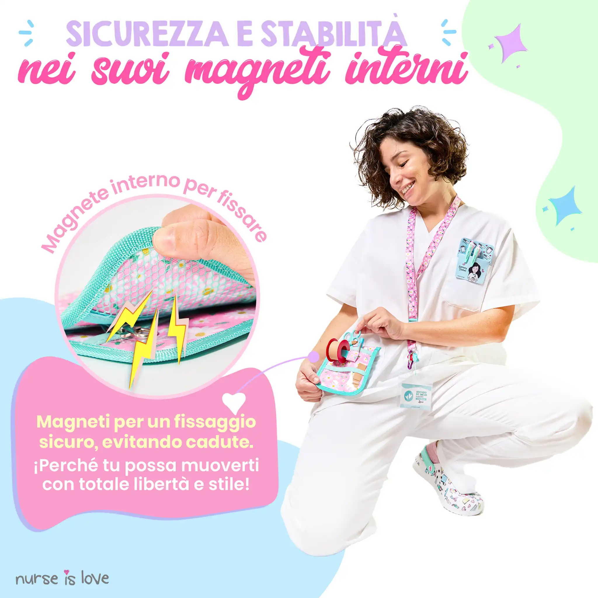 Organizzatore da Tasca Aqua Margherite