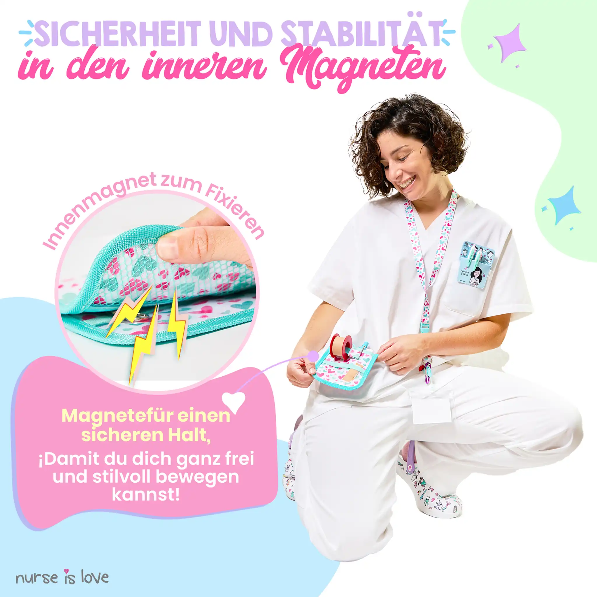 Aqua Herzen Taschenorganizer