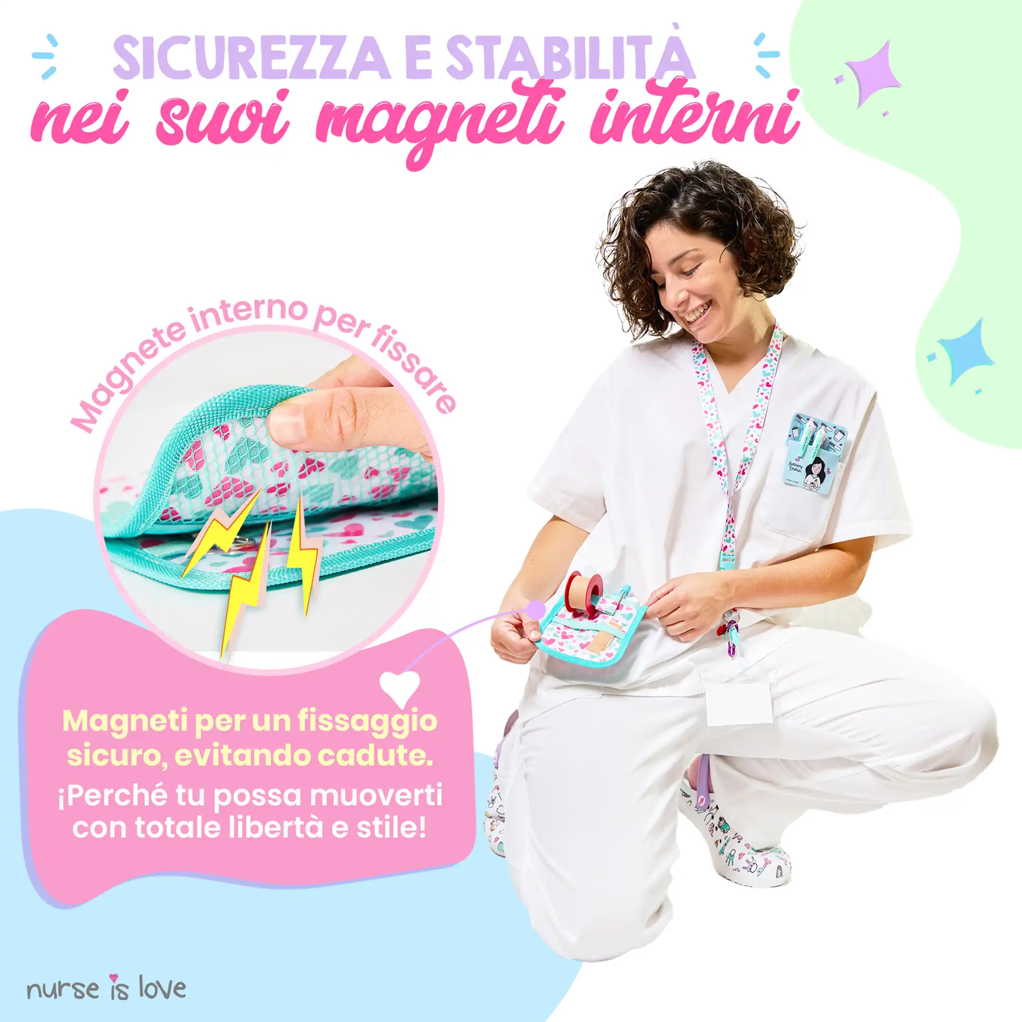 Organizzatore da Tasca Aqua Cuori