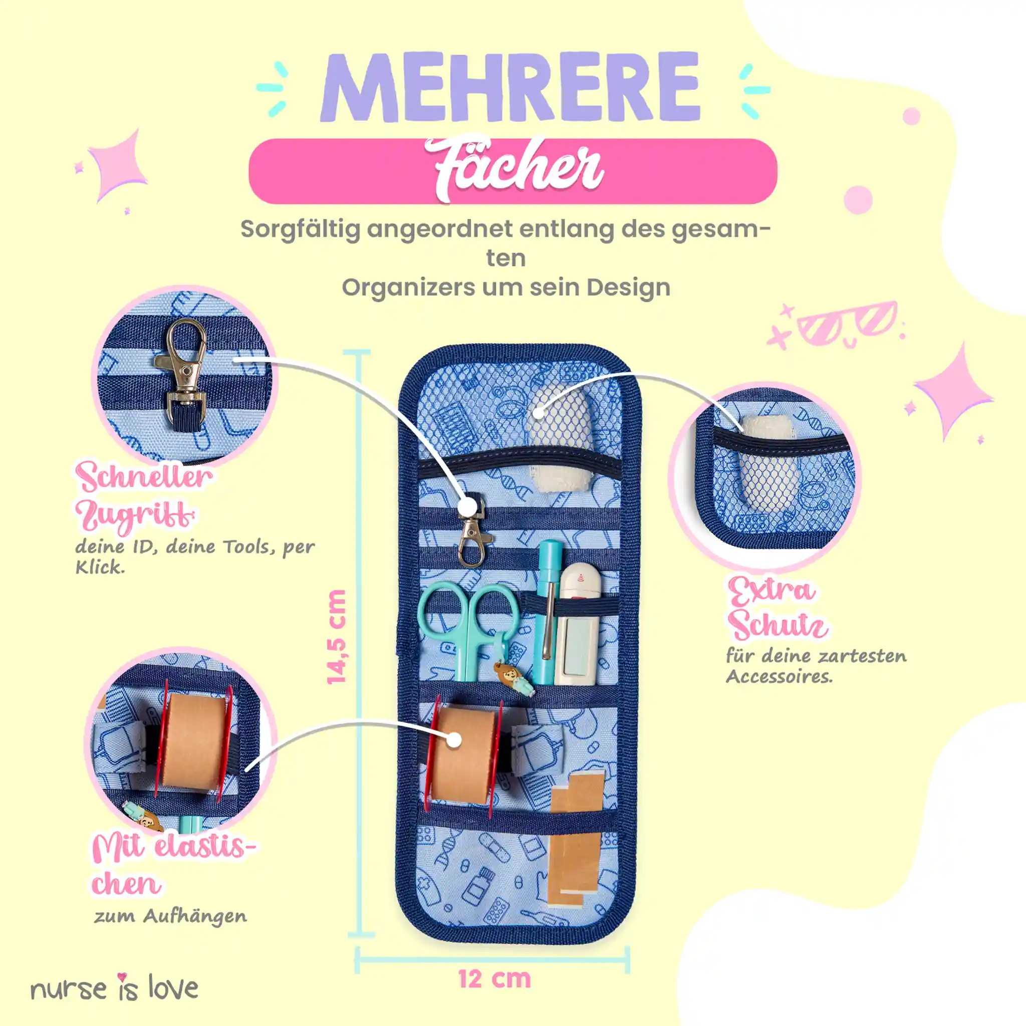 Taschenorganizer Navyblau