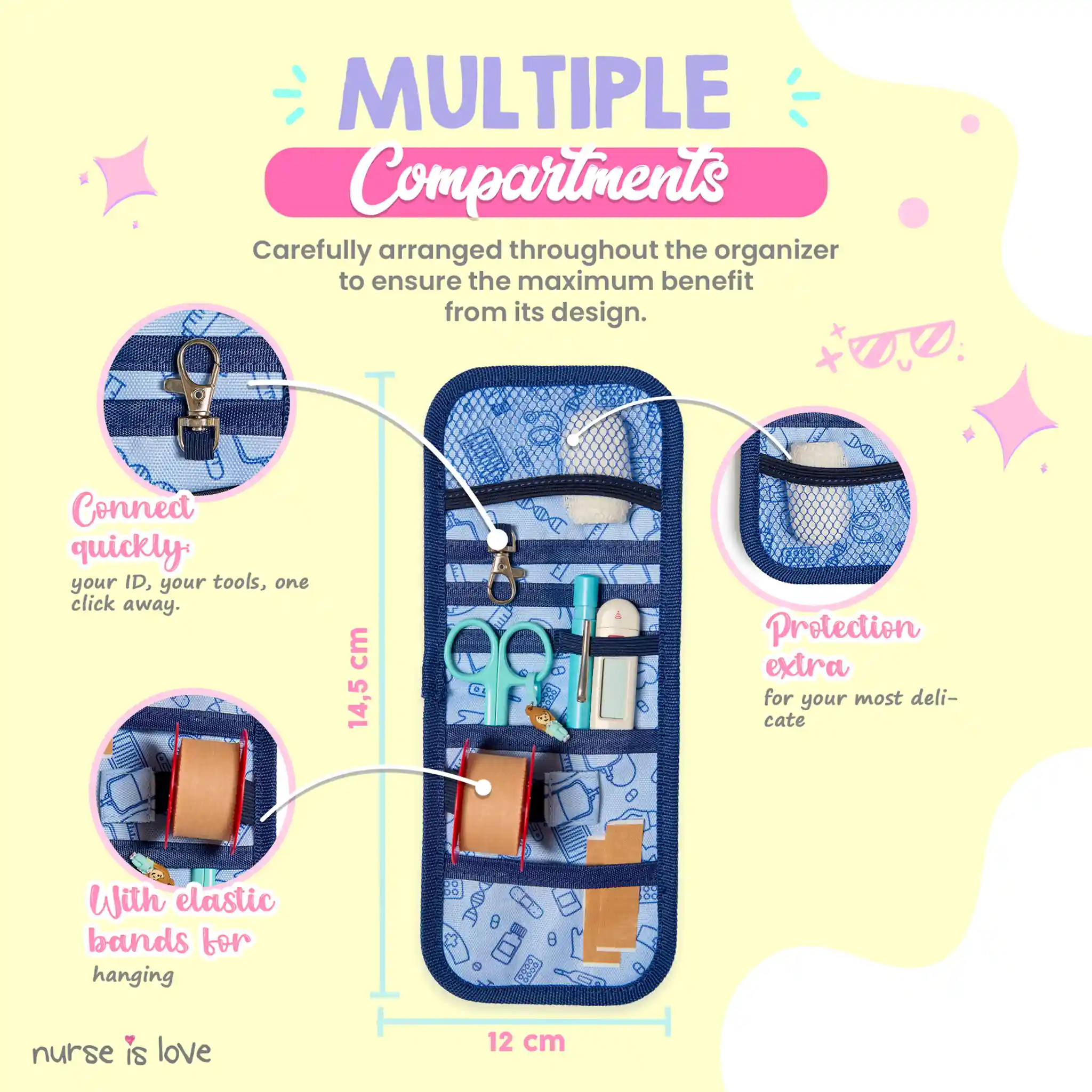 Navy Blue Pocket Organizer