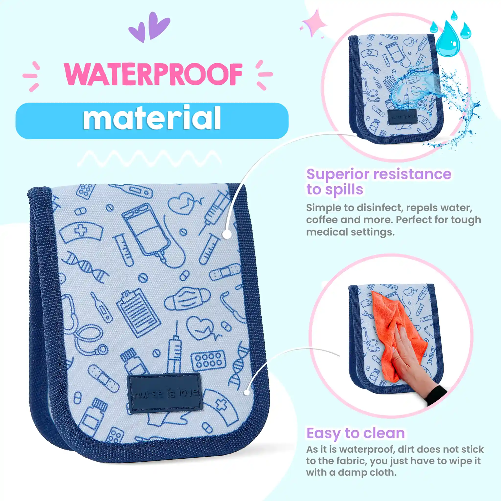 Navy Blue Pocket Organizer