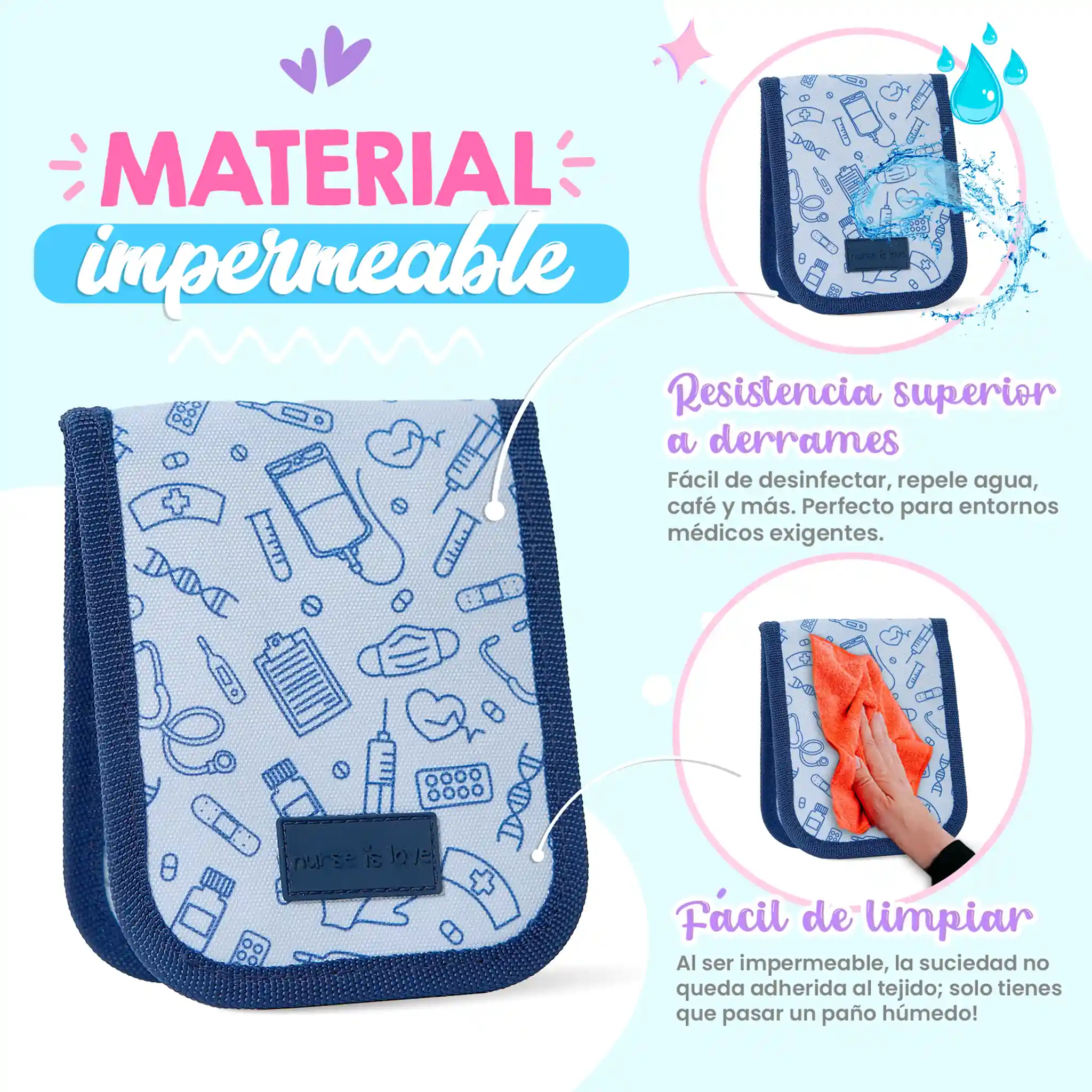 Organizador de Bolsillo Azul Navy