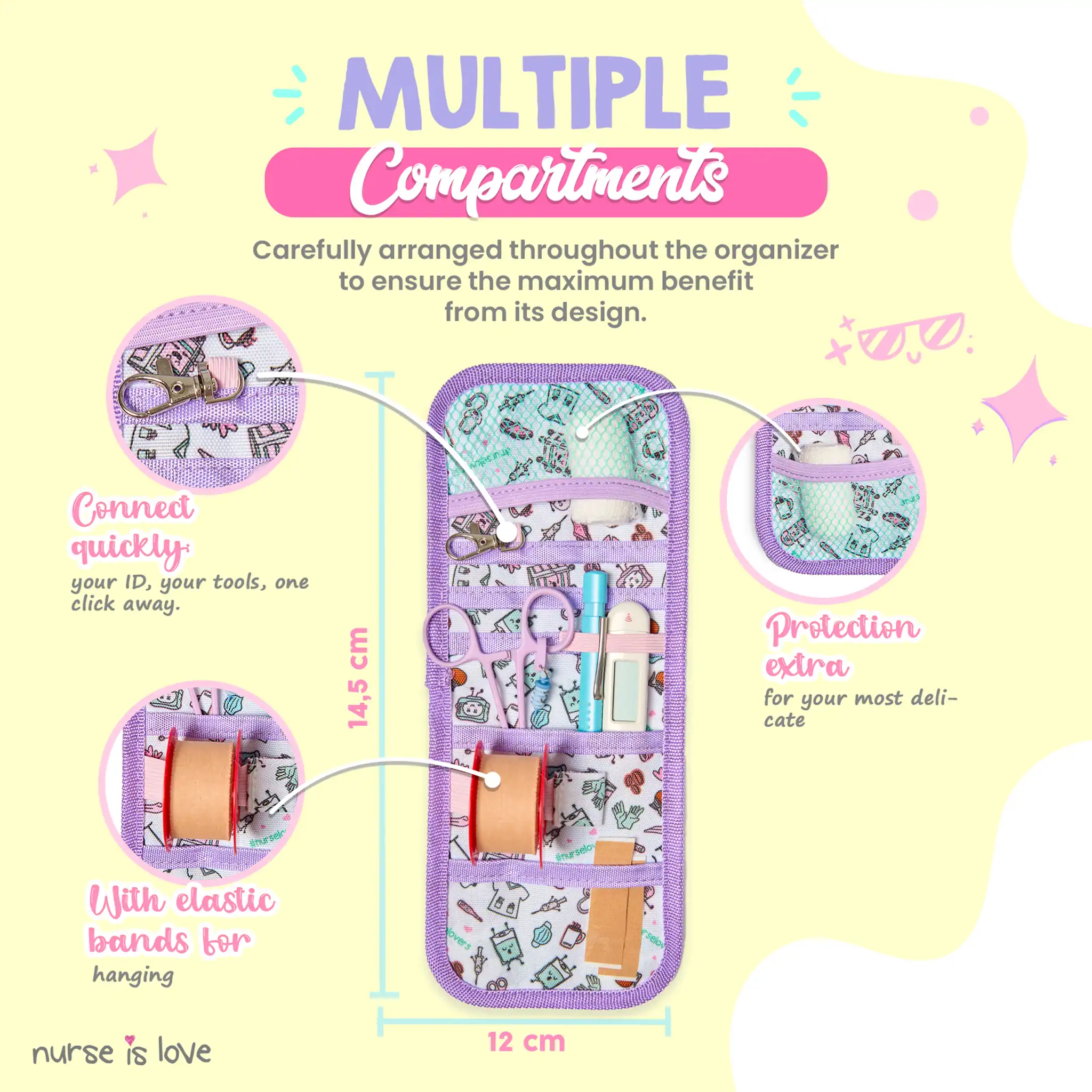 Purple Coffe Pocket Organizer