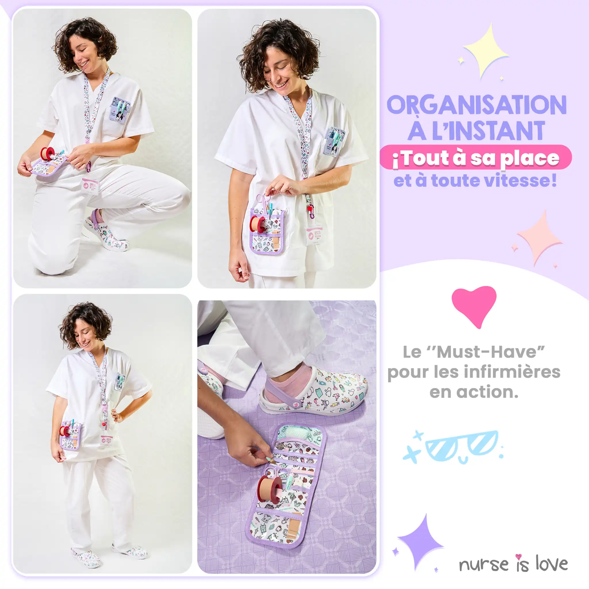 Organisateur de Poche Violet Café