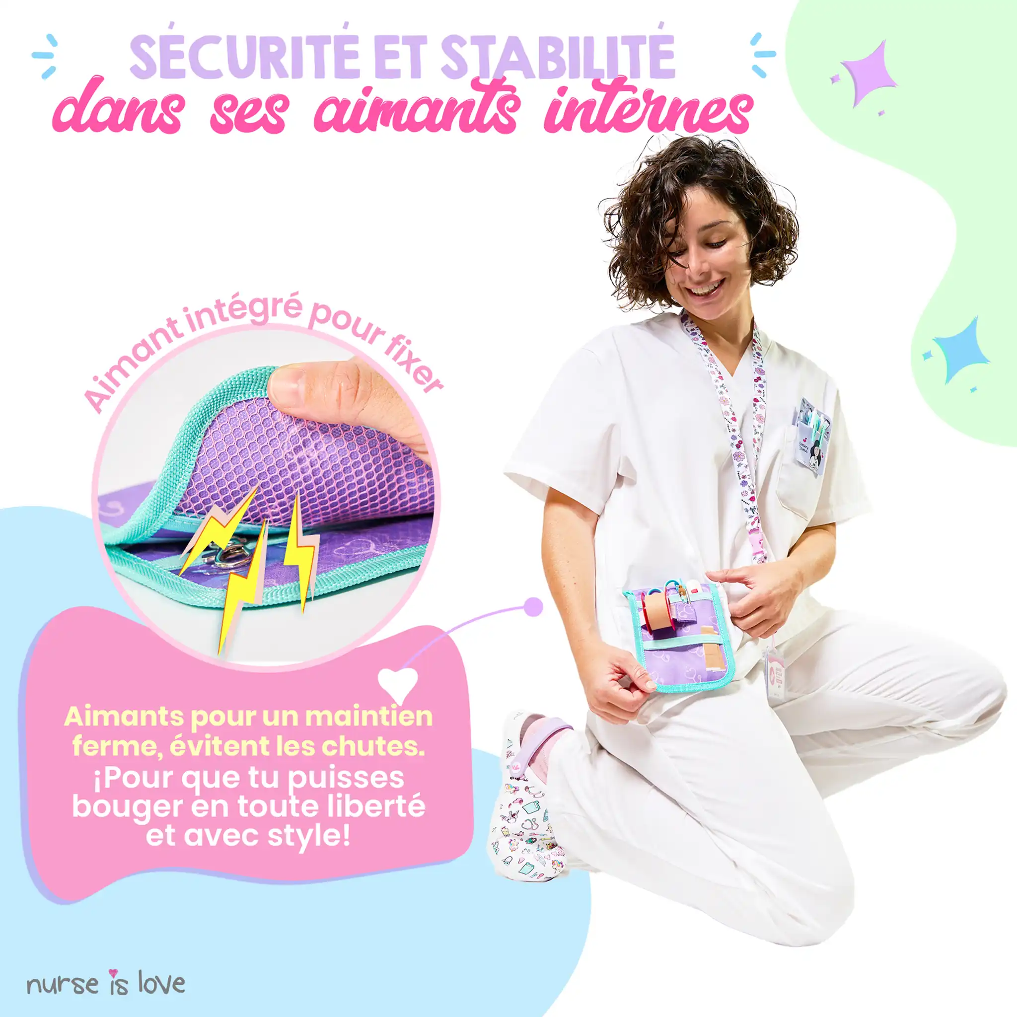 Organisateur de Poche Violet Stéthoscopes