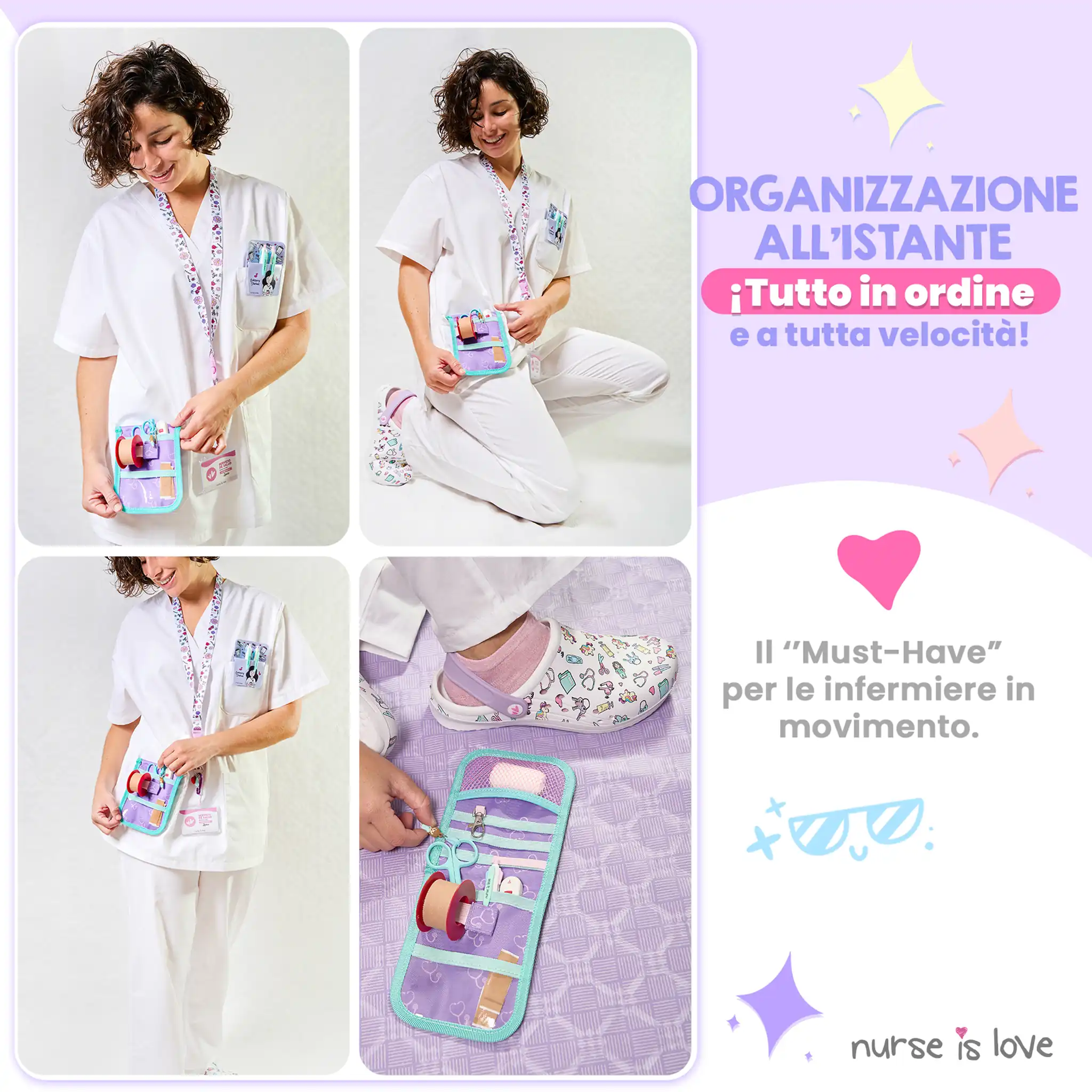 Organizzatore da Tasca Viola Estetoscopio