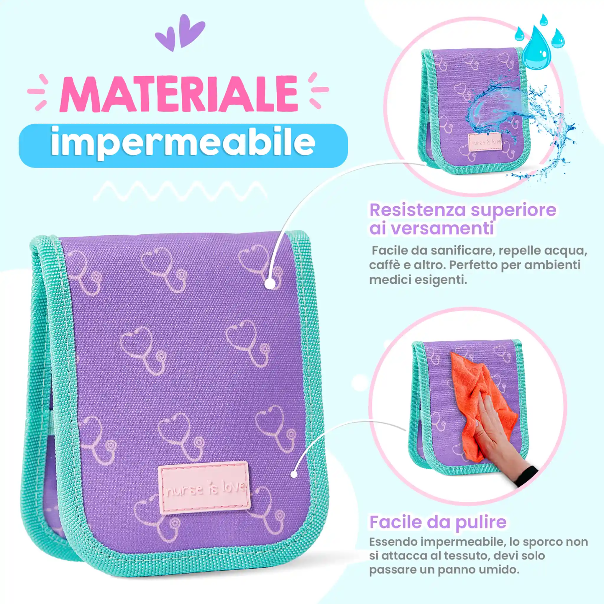 Organizzatore da Tasca Viola Estetoscopio