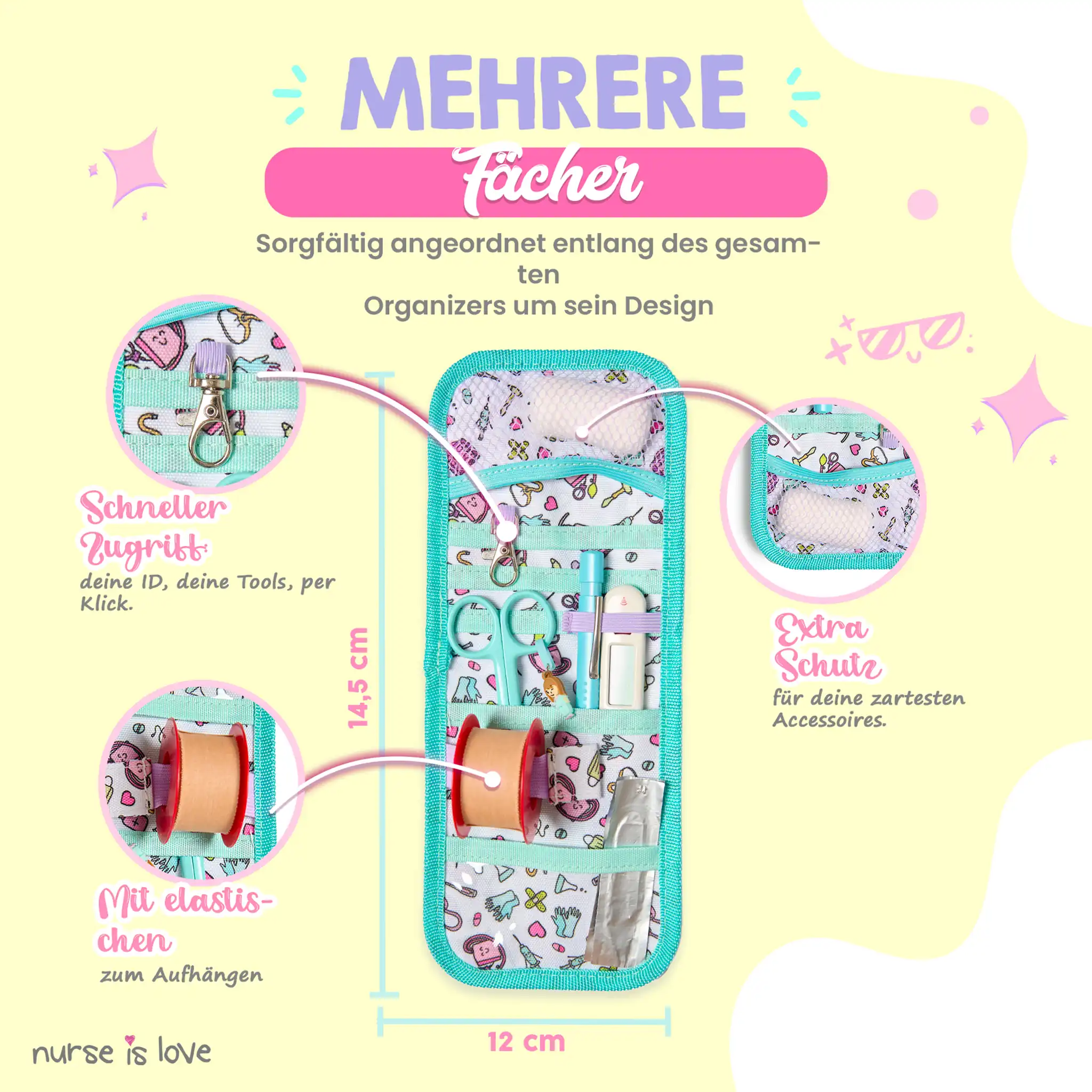 Aqua Taschenorganizer