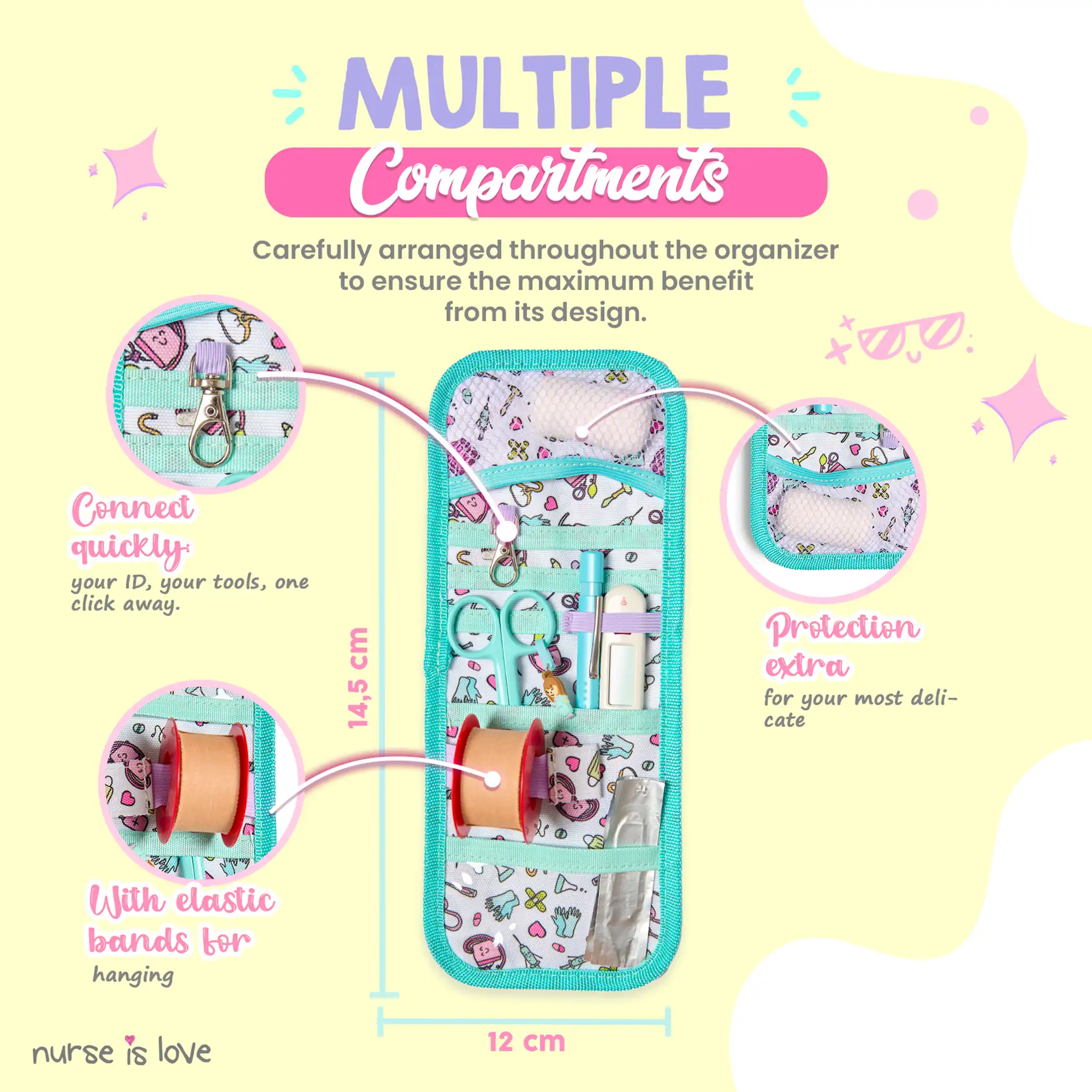 Aqua Pocket Organizer