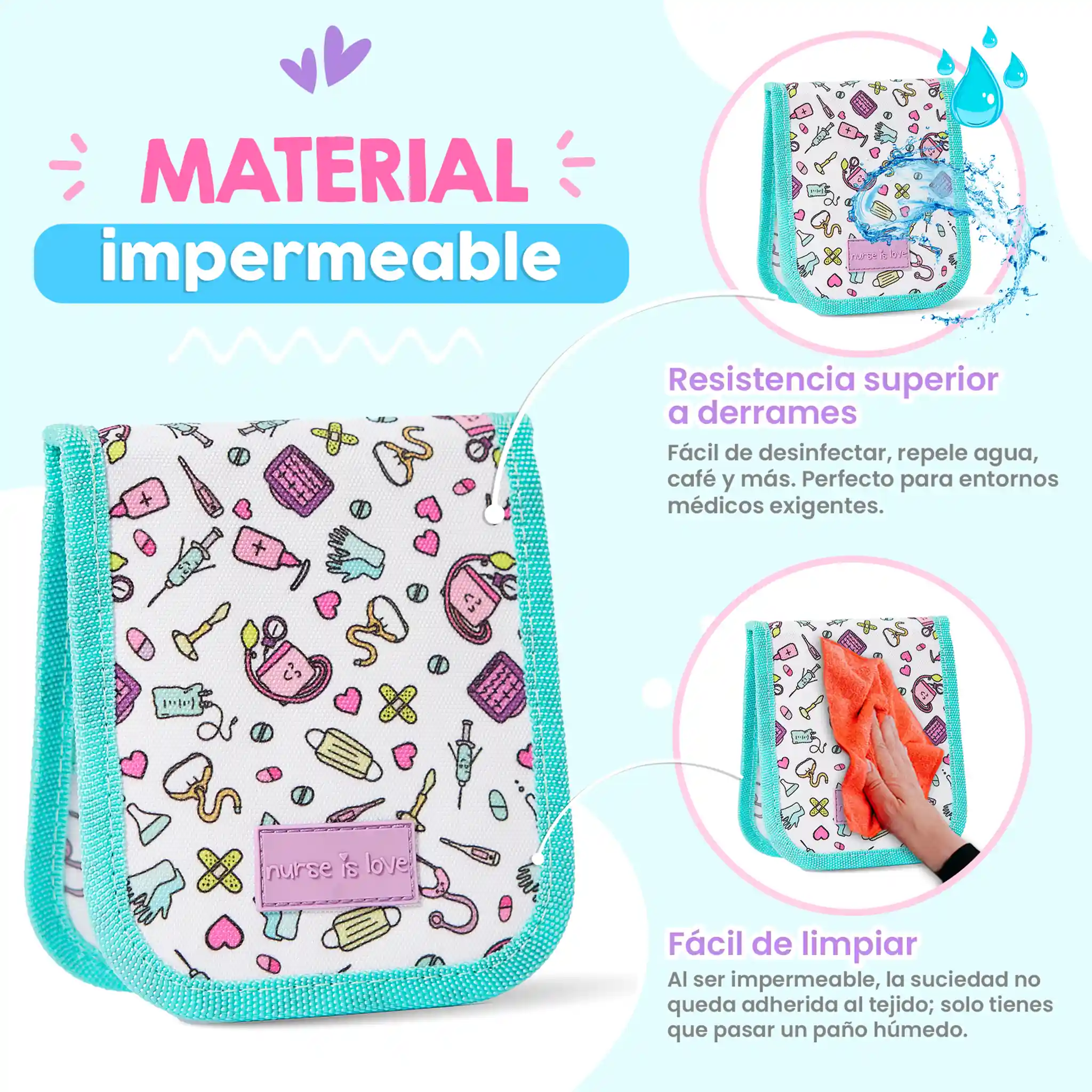 Aqua Pocket Organizer