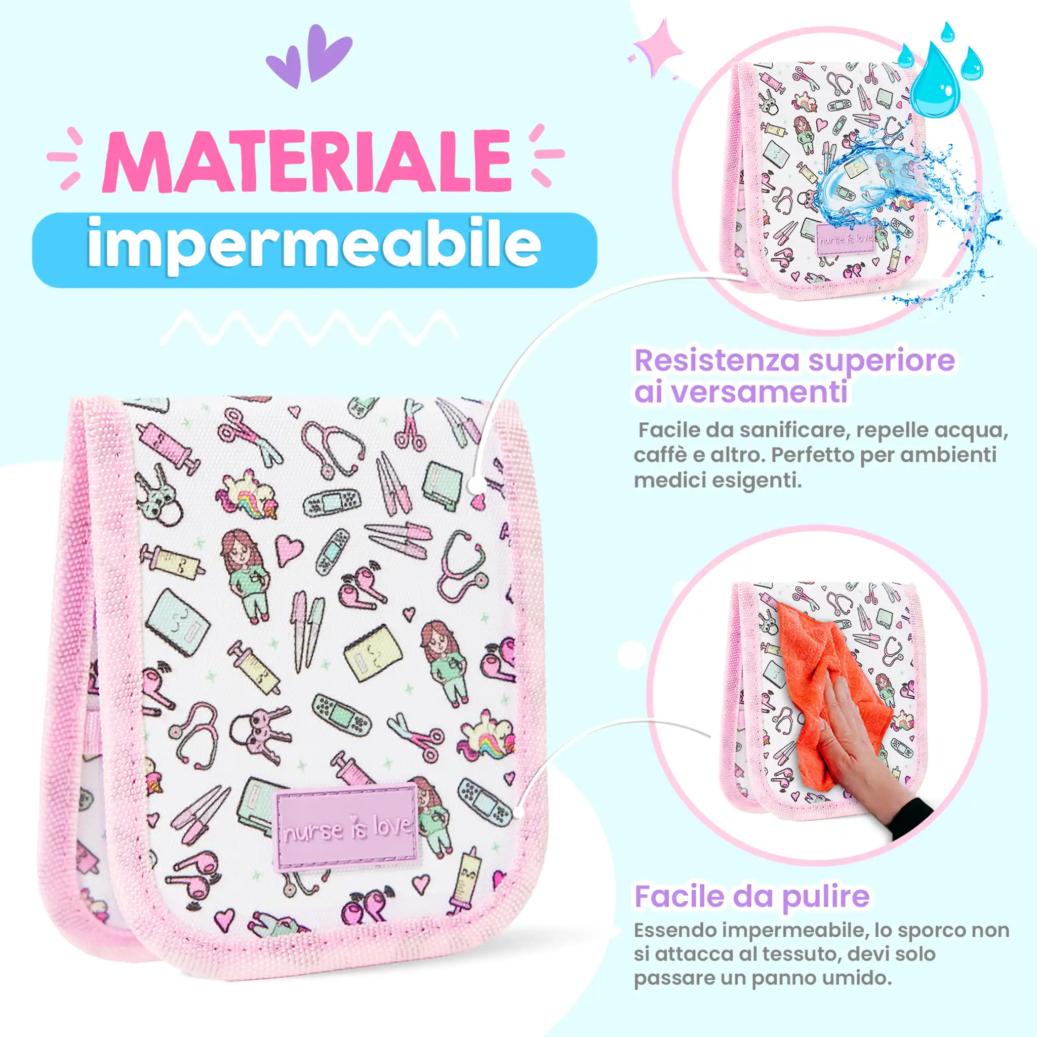Organizzatore da Tasca Rosa Unicorni