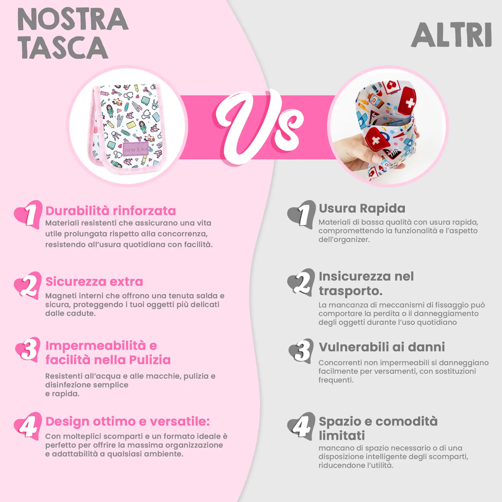 Organizzatore da Tasca Rosa Unicorni