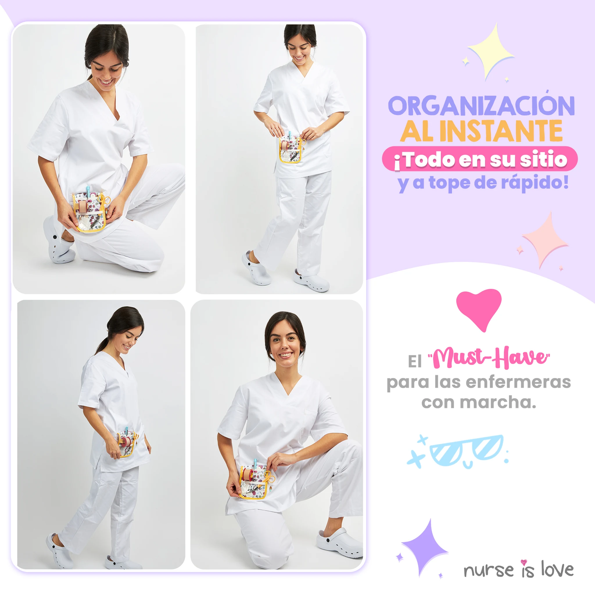 Organizador de Bolsillo Floral amarillo
