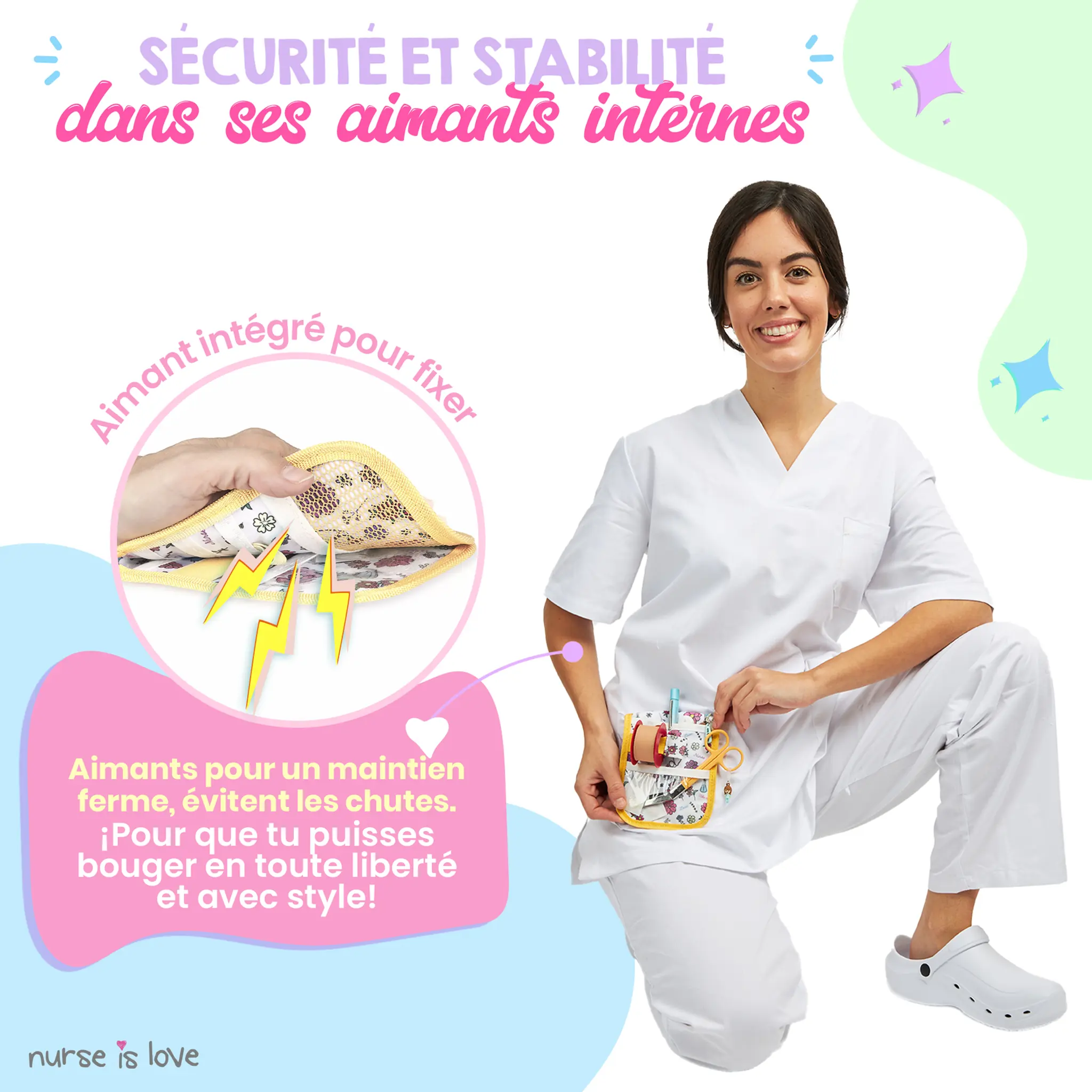 Organisateur de Poche Floral Jaune