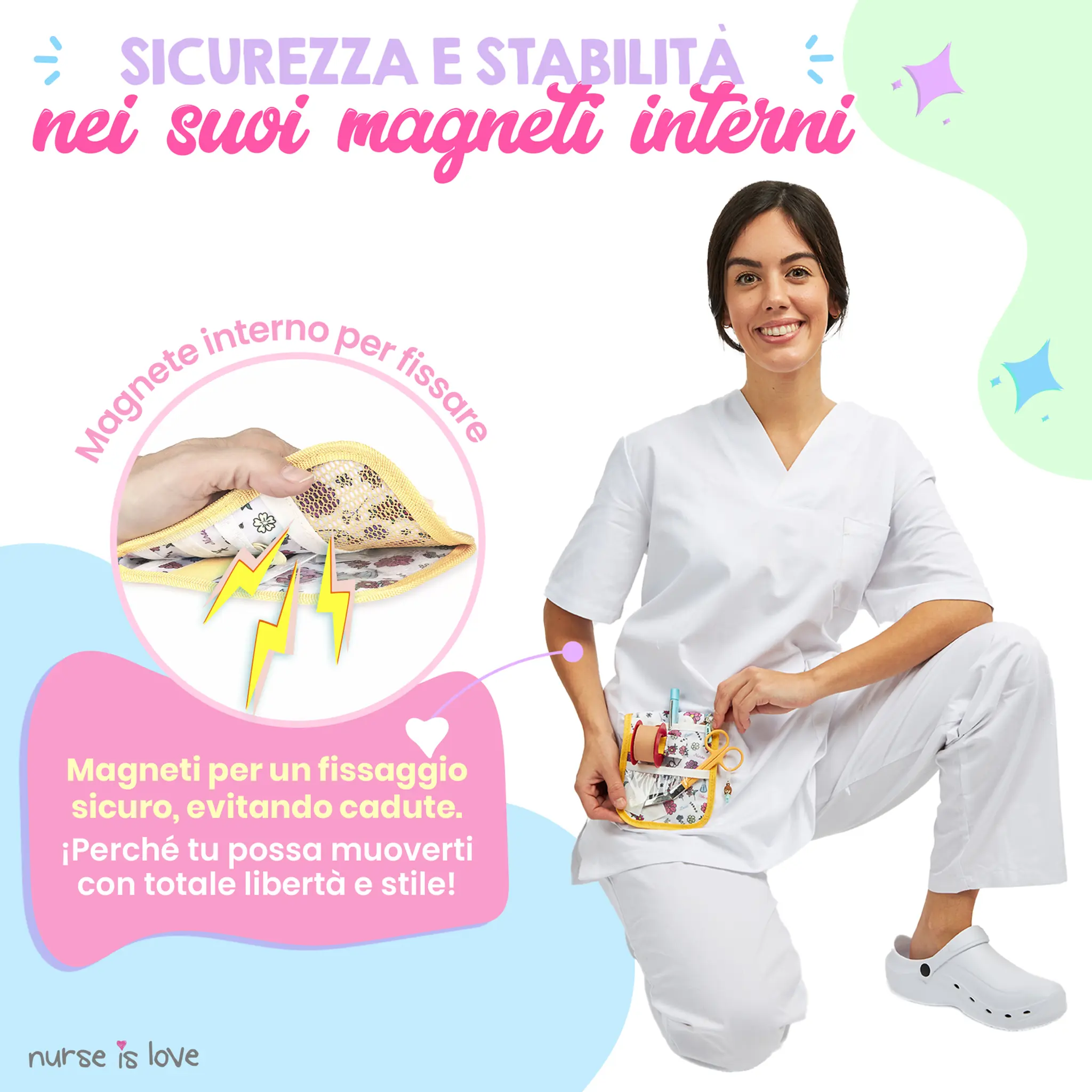 Organizzatore da Tasca Floral Giallo