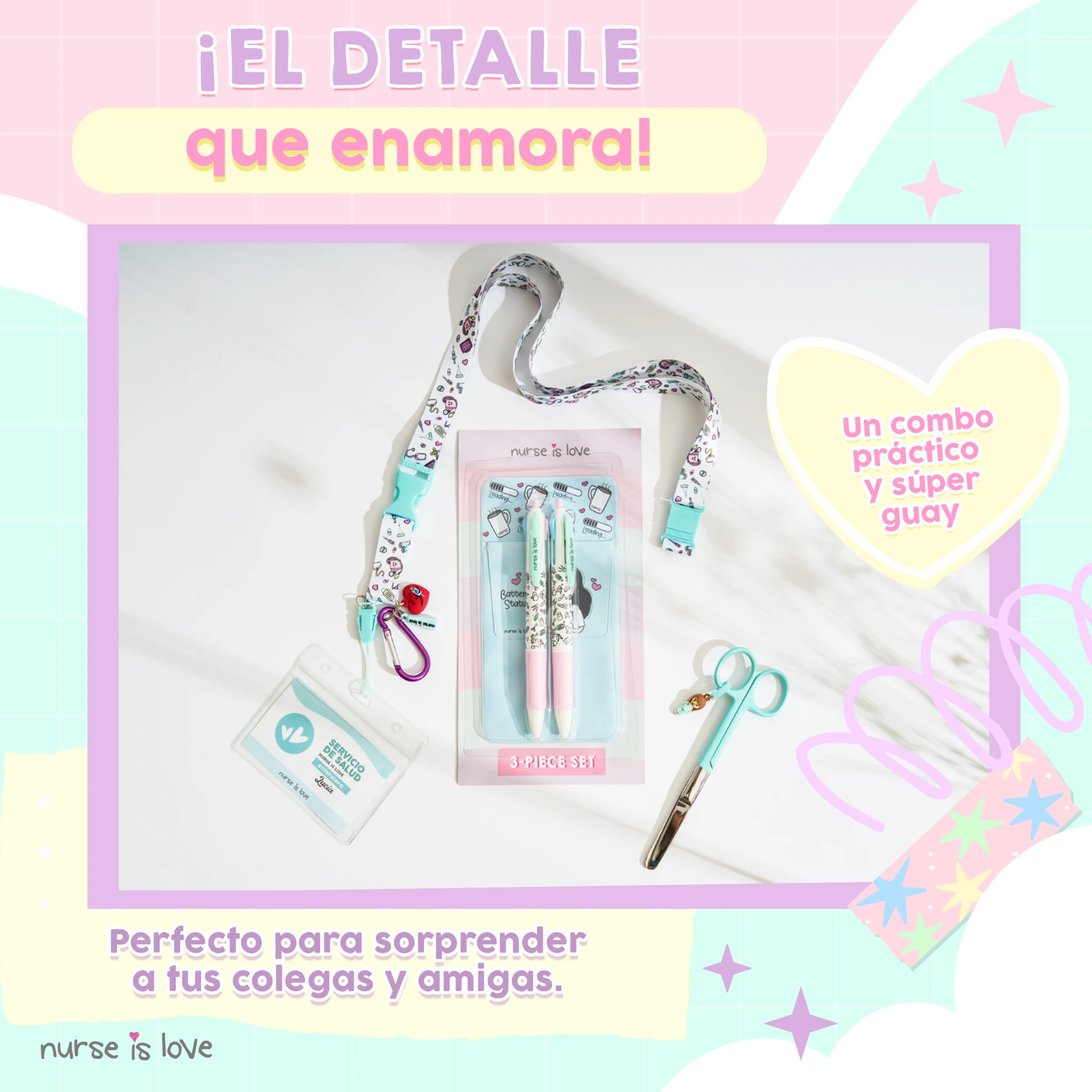 Set 2 Bolígrafos Multicolor + Salvabolsillos Aqua