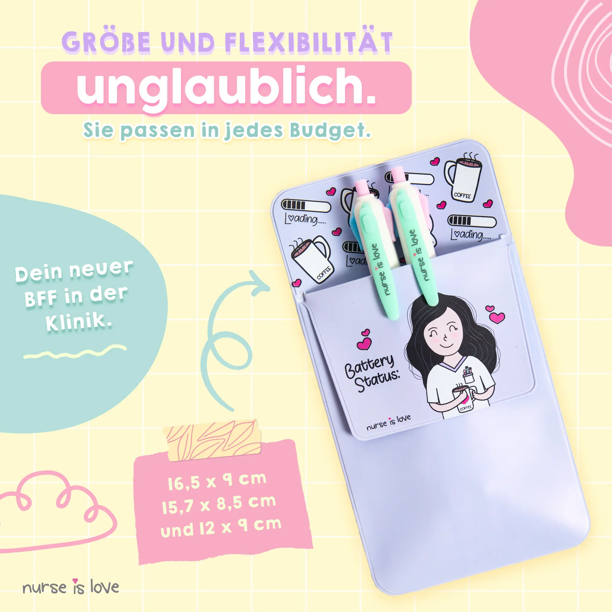 Lila Taschenorganizer