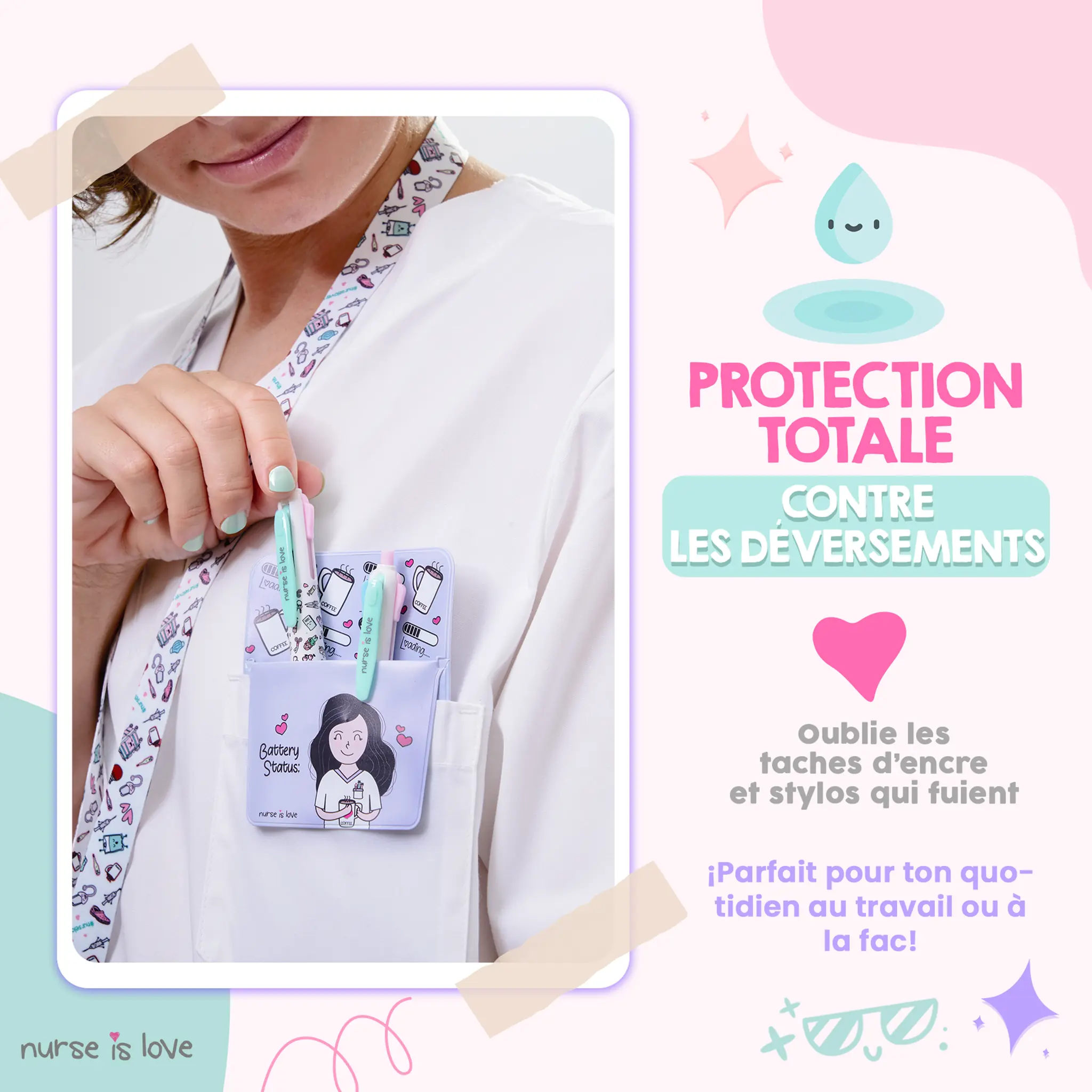 Protège-poche Violet