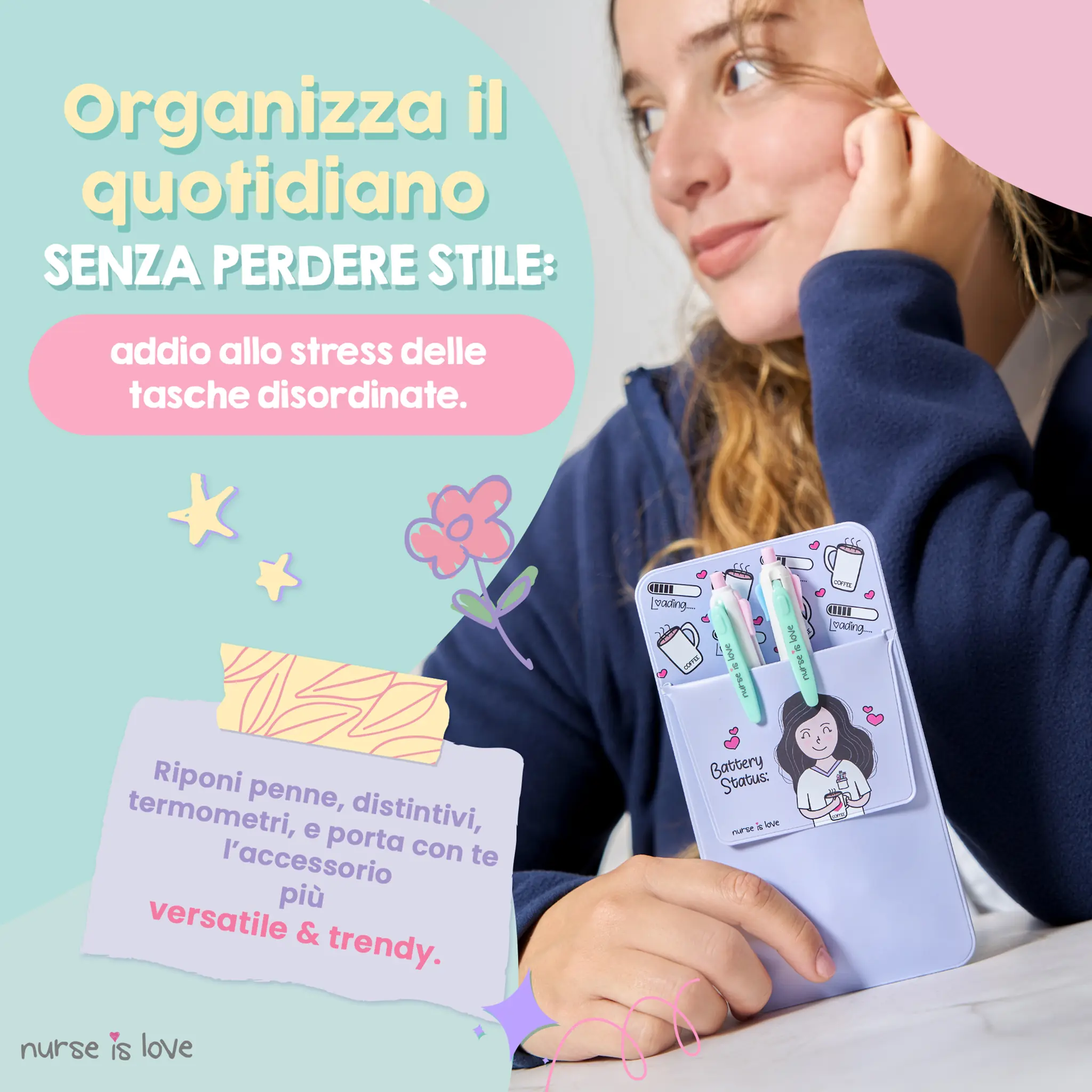 Porta-Tasche Viola