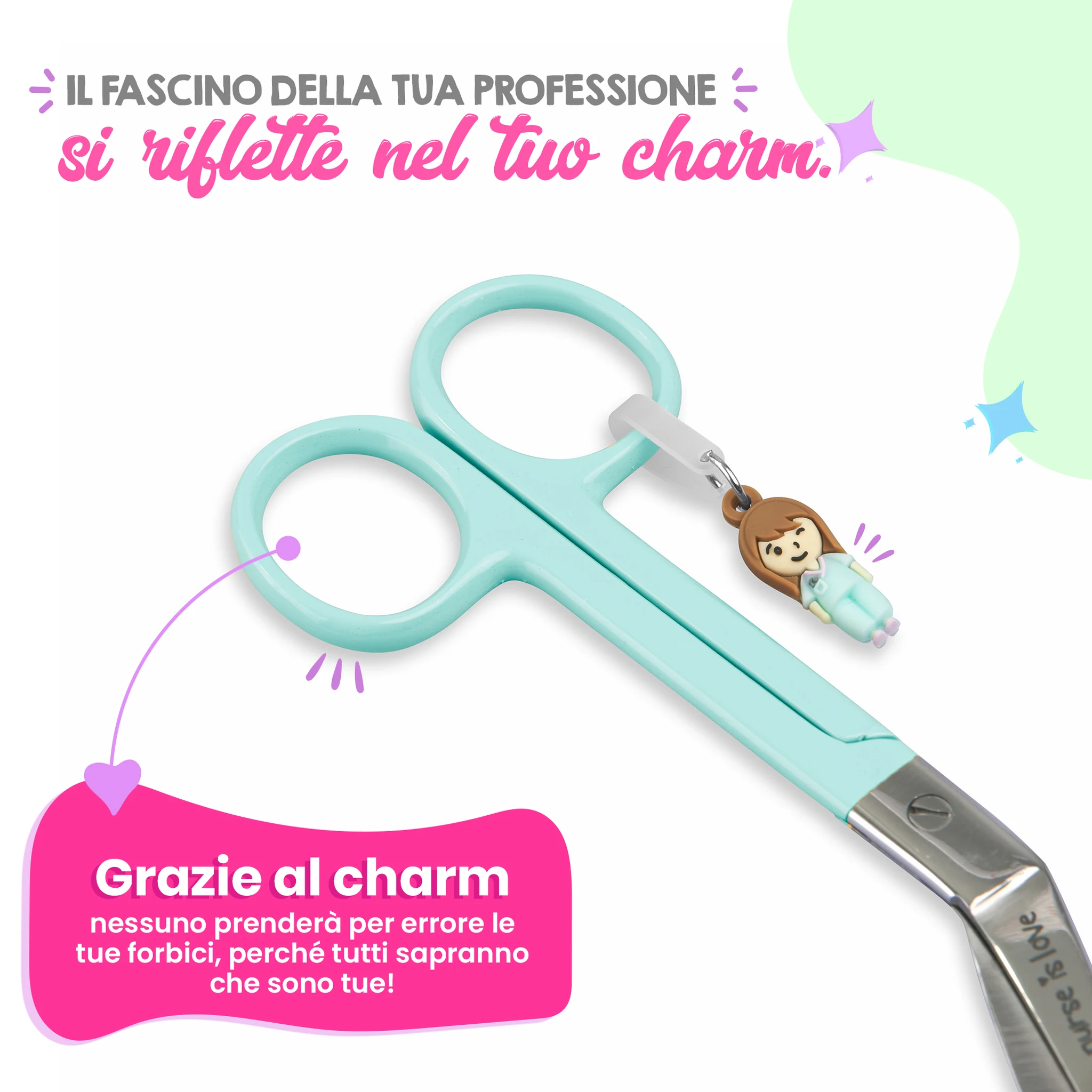 Forbici Infermieristiche Pico di Pato Aqua