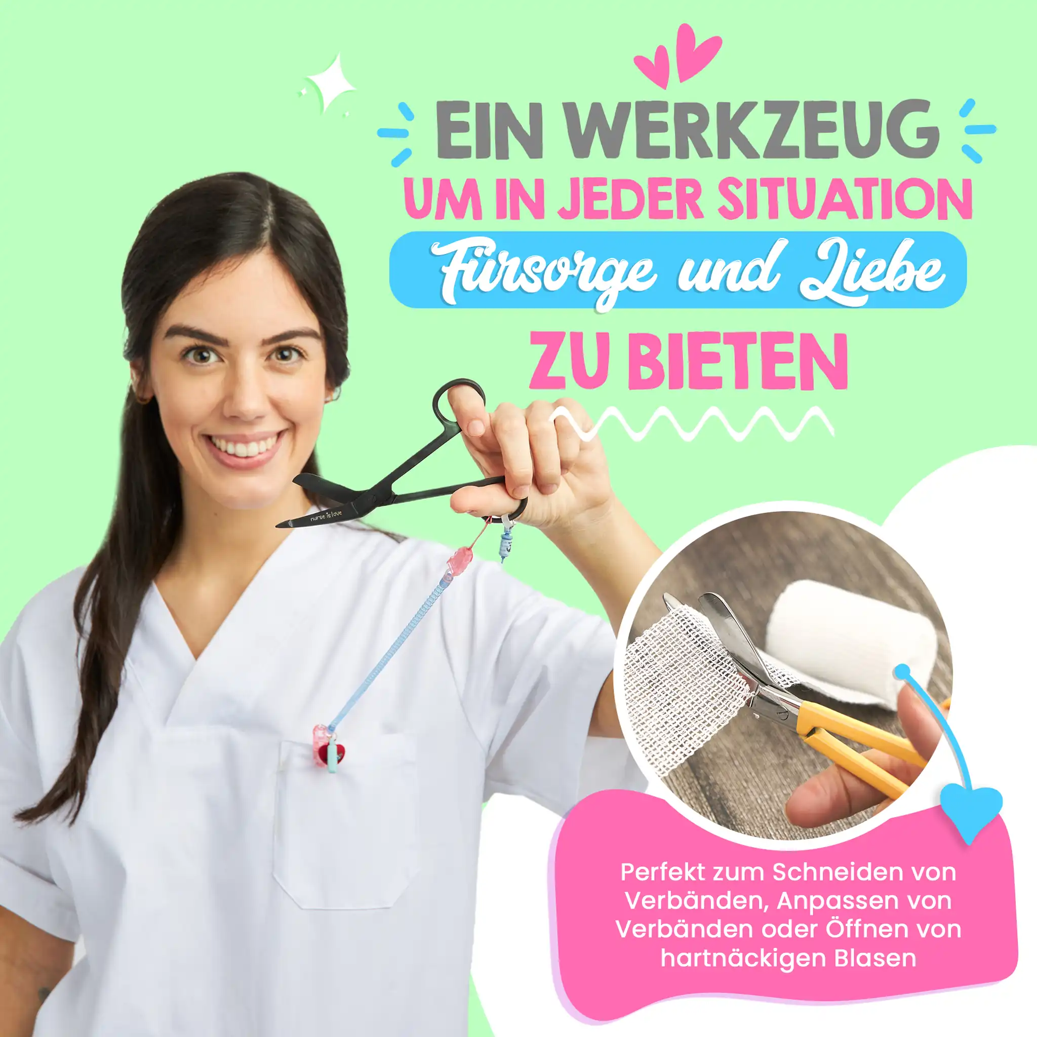 Pflegeschere Entenschnabel Black