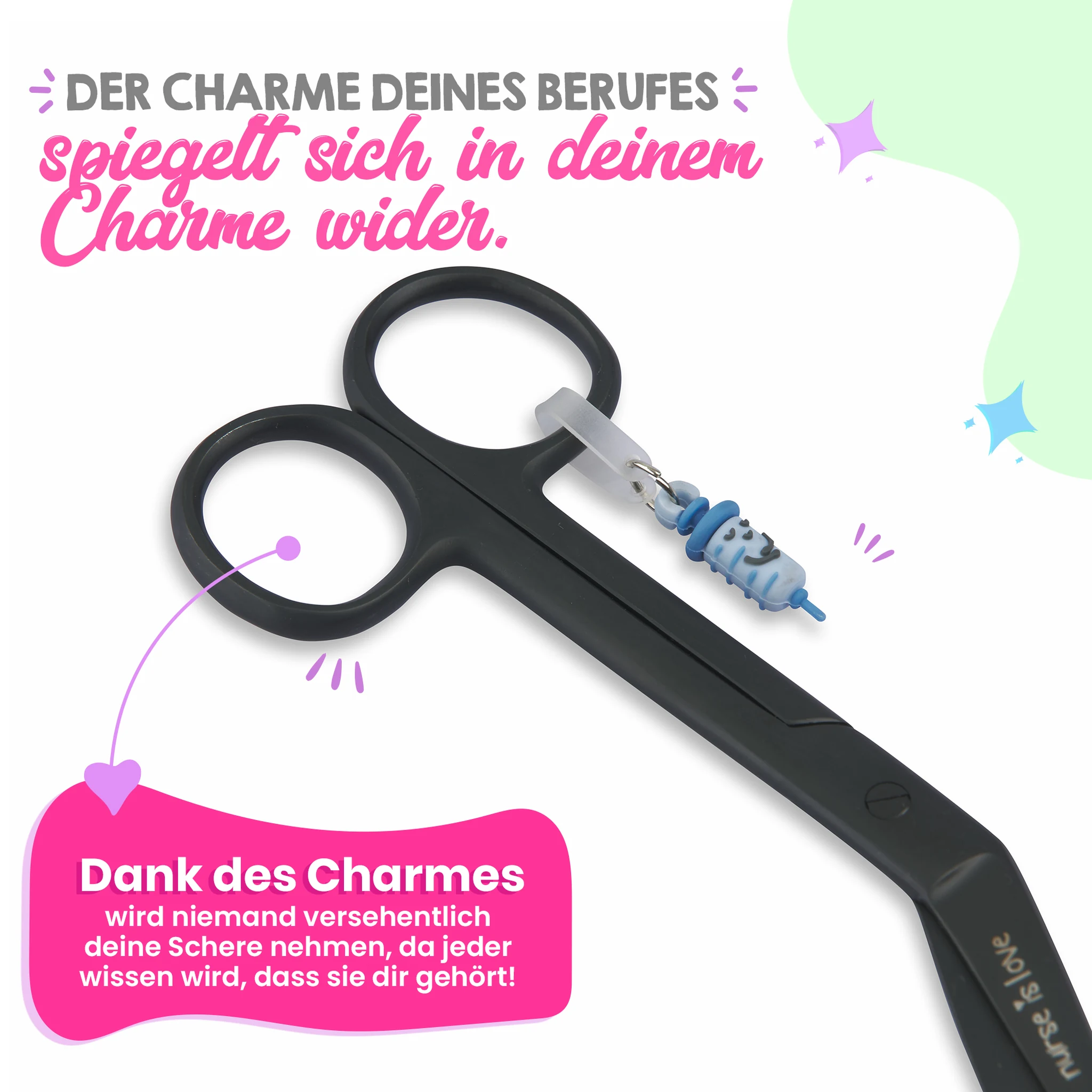 Pflegeschere Entenschnabel Black