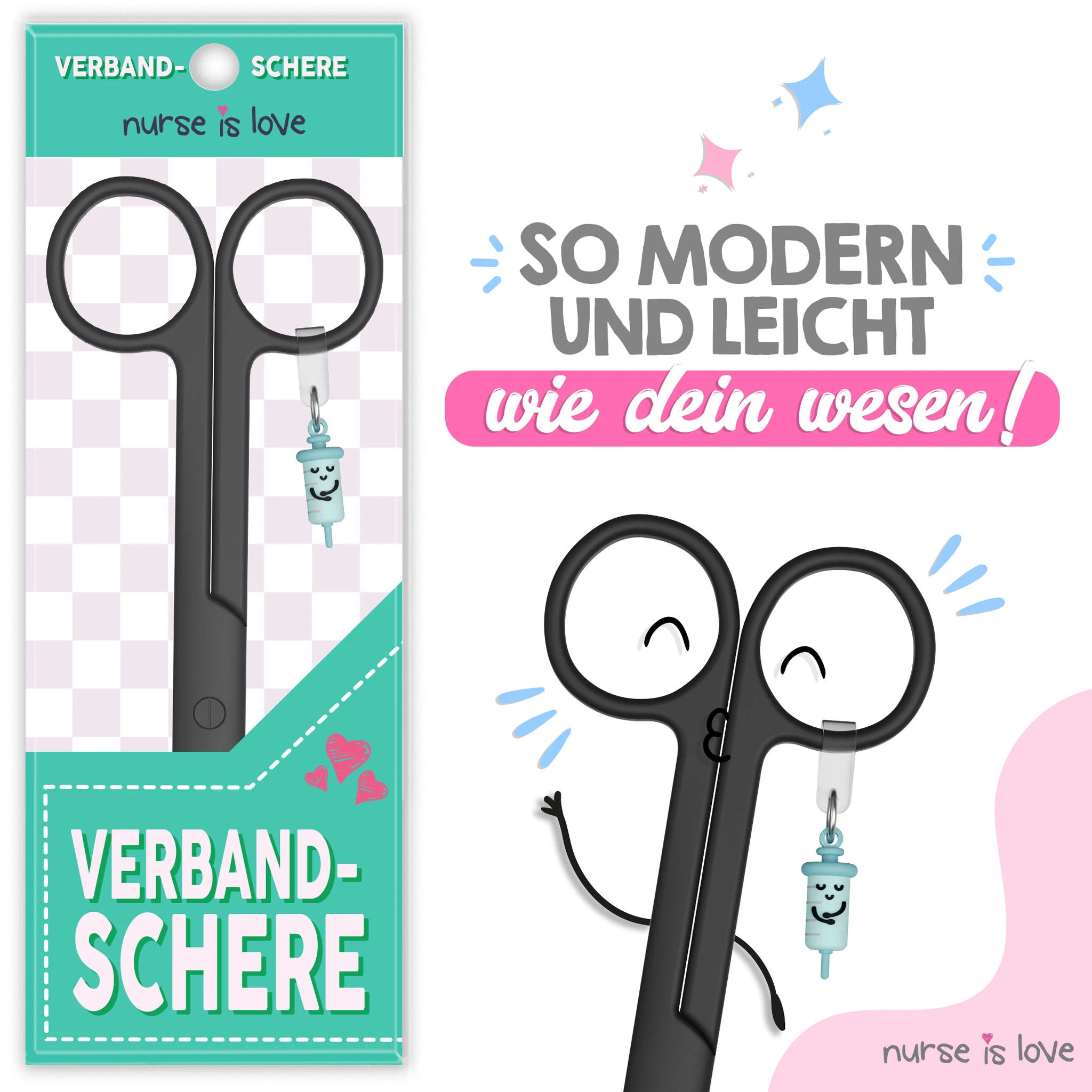 Pflegeschere Entenschnabel Black