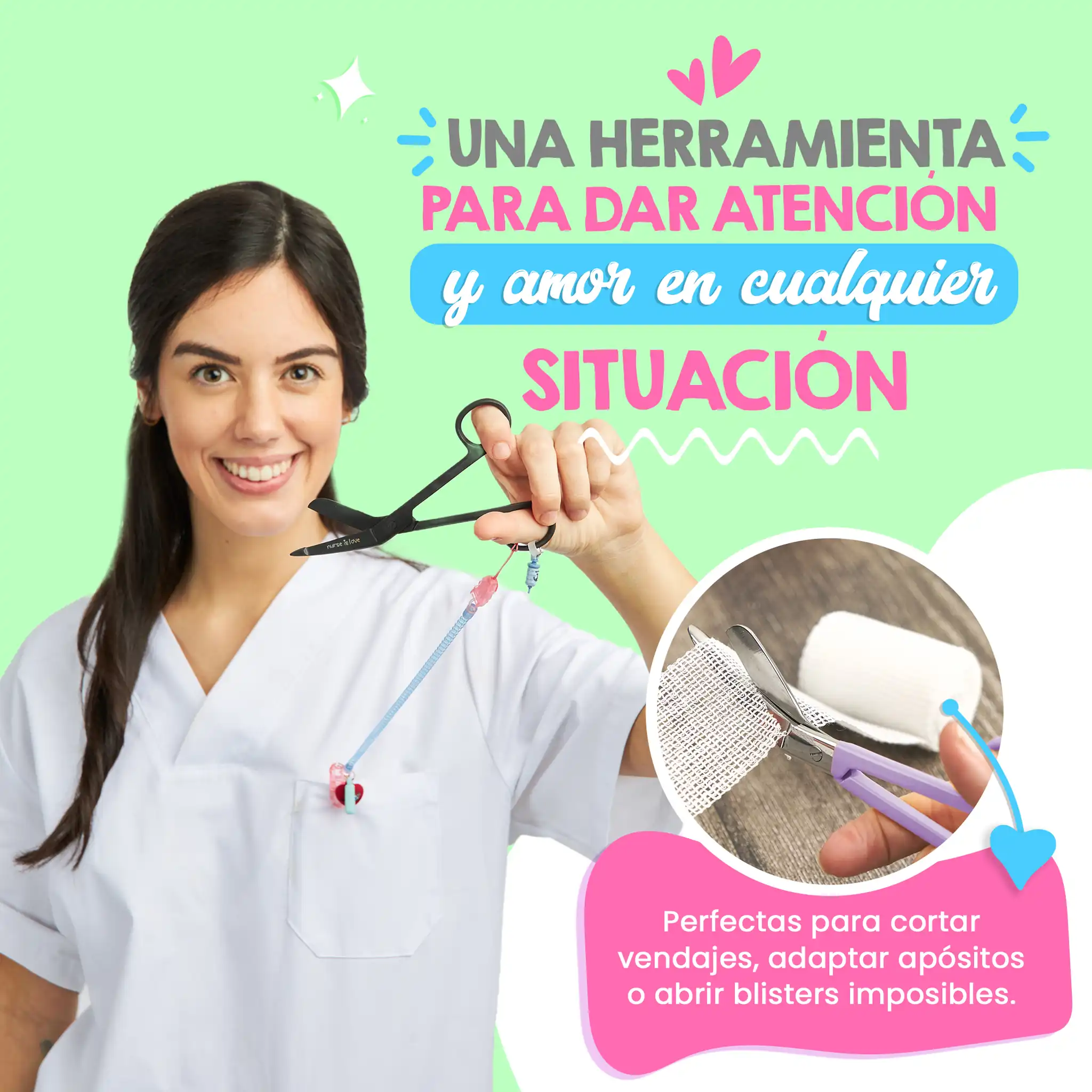 Tijeras Enfermería Pico de Pato Black