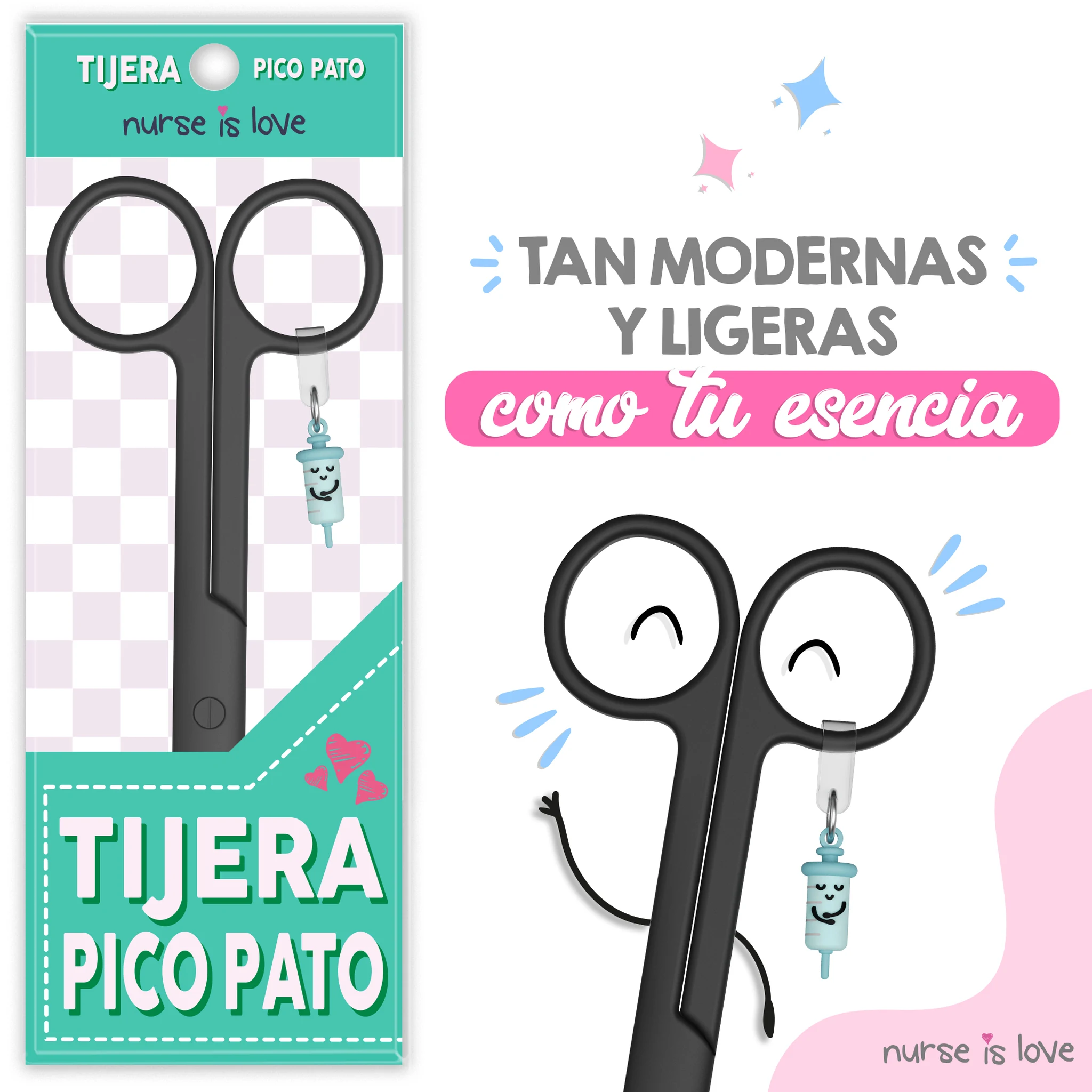 Tijeras Enfermería Pico de Pato Black