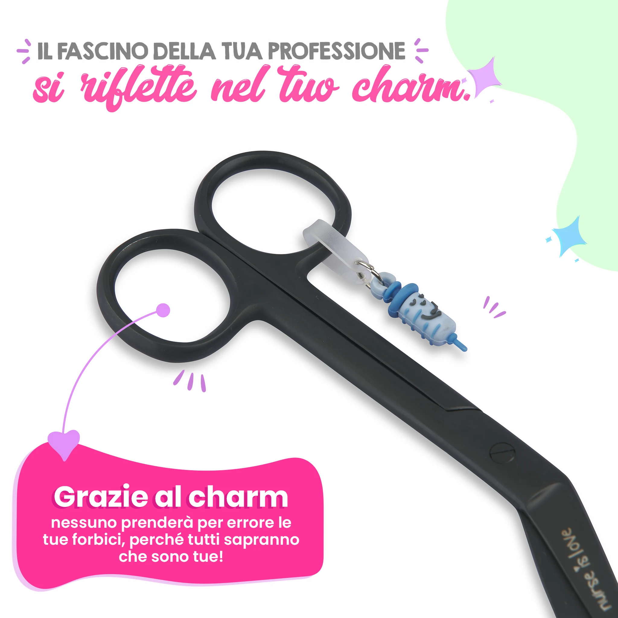 Forbici Infermieristiche Pico di Pato Black